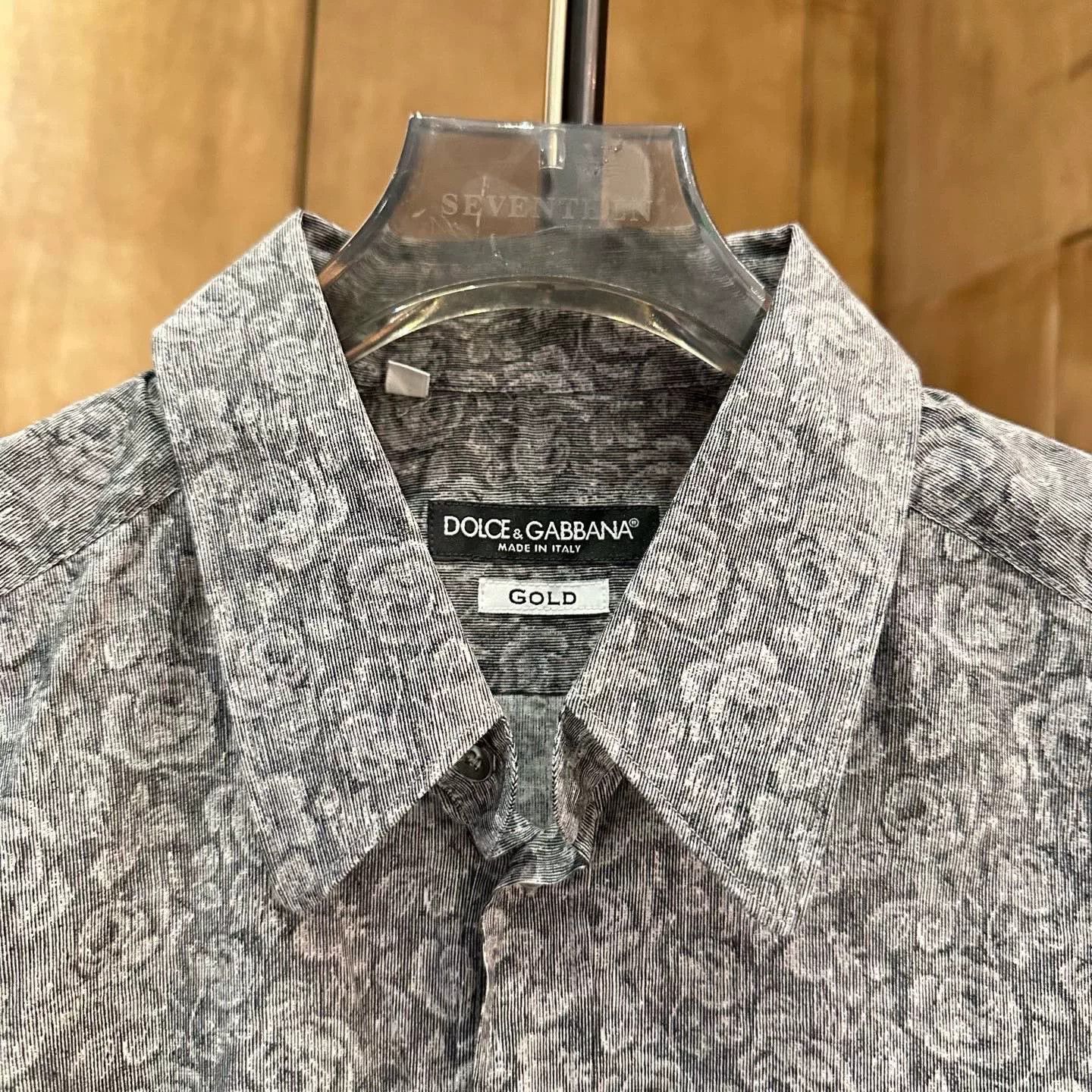 Dolce & Gabbana Dolce & Gabbana Floral Printed Green Shirt 40 Men Size US M / EU 48-50 / 2 - 2 Thumbnail