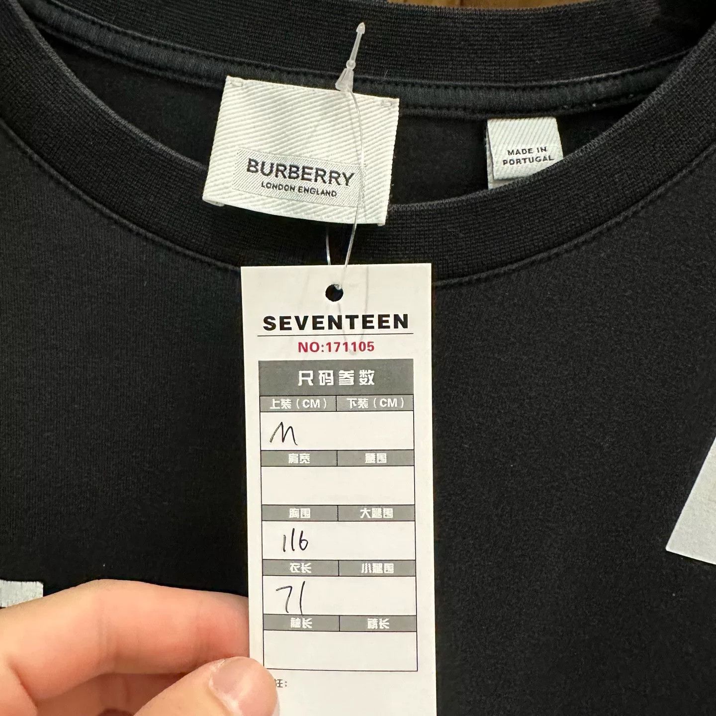 Burberry Burberry Retro Black T-Shirt M Men Size US M / EU 48-50 / 2 - 6 Thumbnail