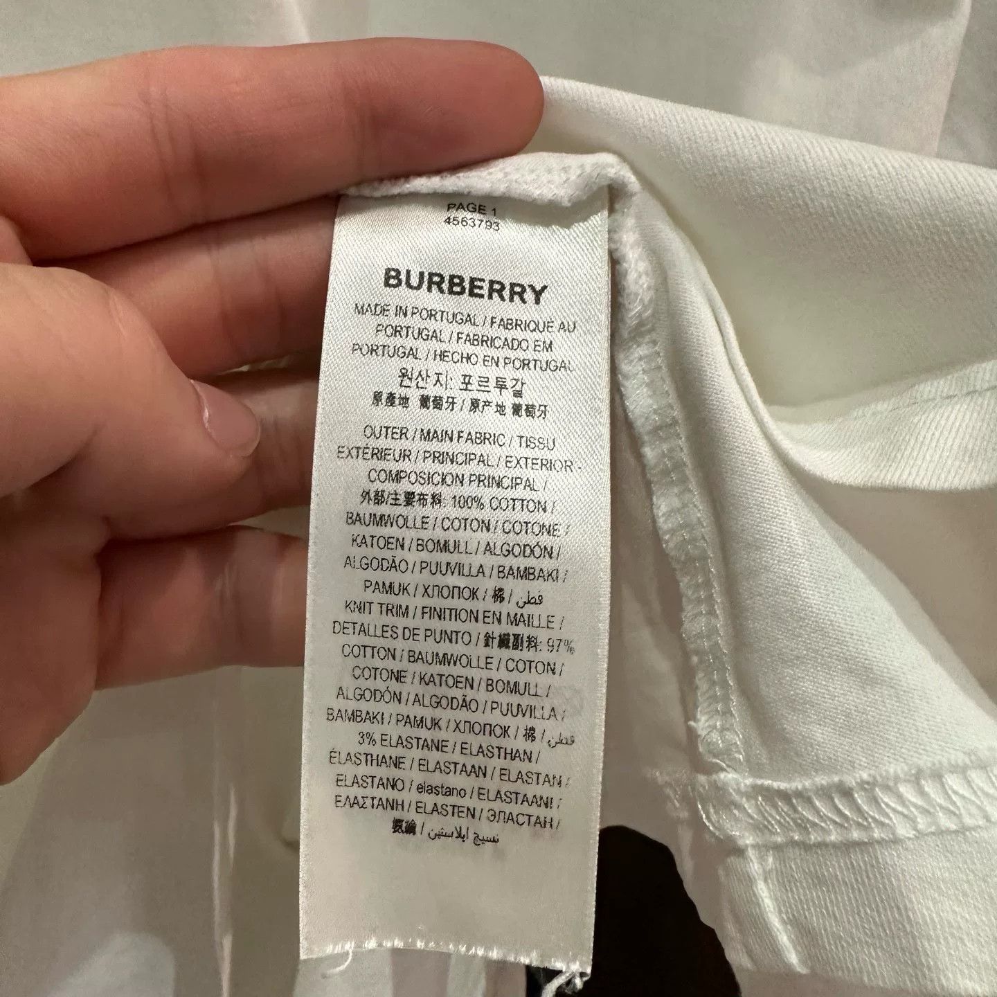 Burberry Burberry Retro White T-Shirt S Men Size US S / EU 44-46 / 1 - 5 Thumbnail