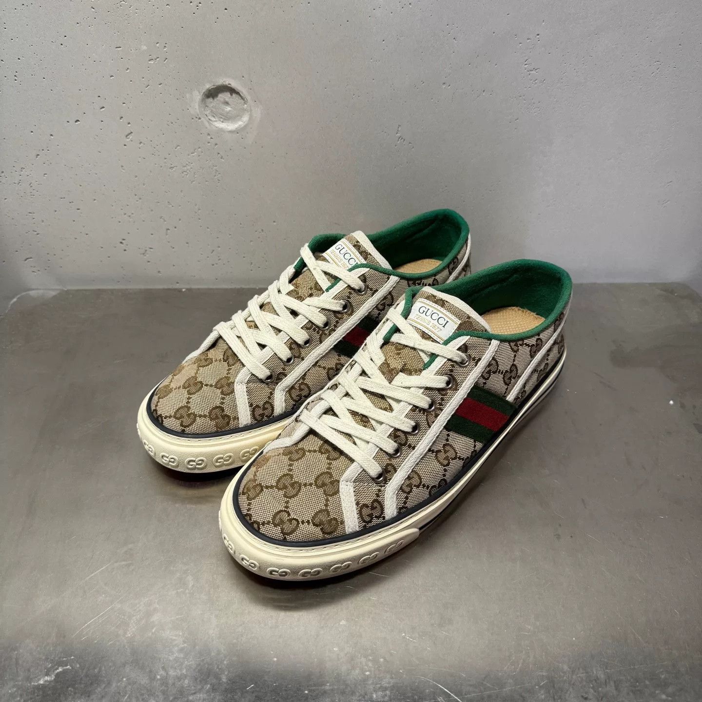 Gucci Gucci Retro Green Lowtop Sneakers 42 Men Size US 9 / EU 42 - 2 Thumbnail
