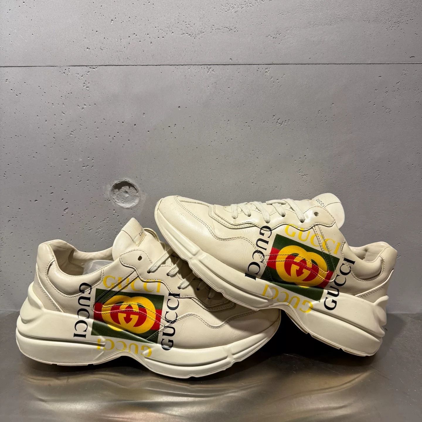 Gucci Gucci Printed Green Lowtop Sneakers 41 Men Size US 8.5 / EU 41-42 - 4 Thumbnail