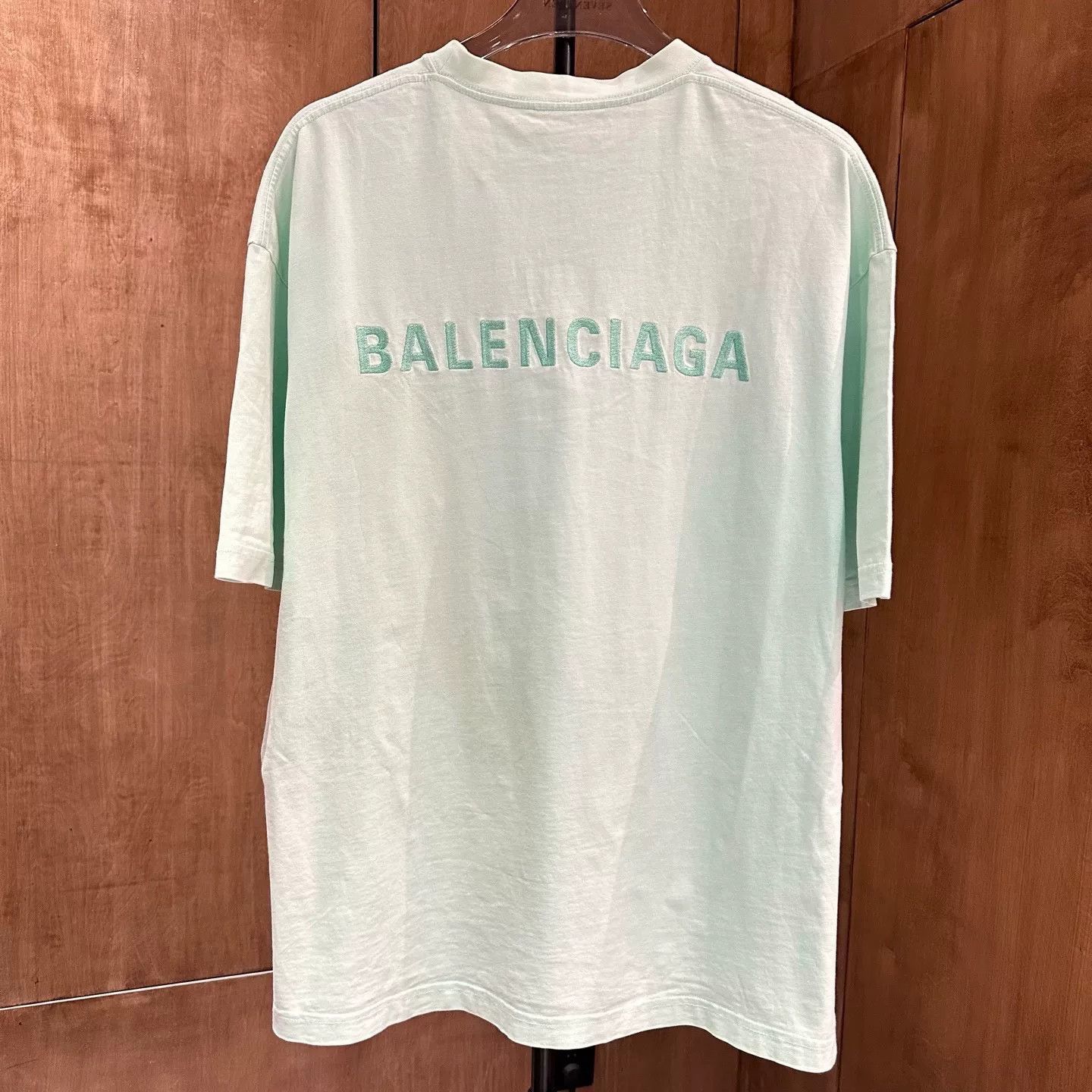 Balenciaga Balenciaga Retro Embroidered Green T-Shirt S Men Size US S / EU 44-46 / 1 - 2 Thumbnail