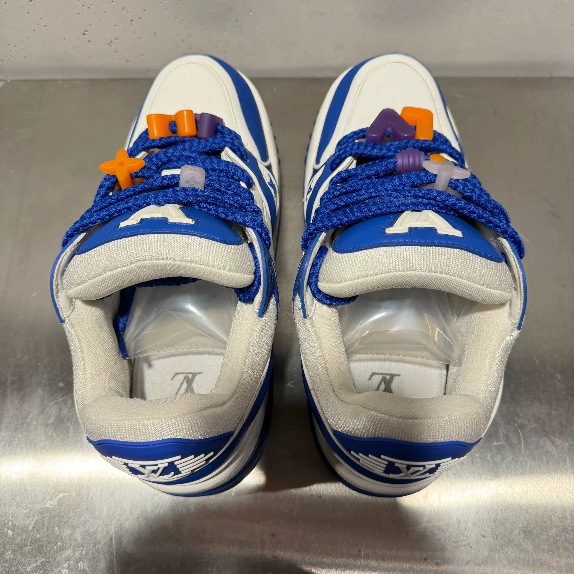 Louis Vuitton Louis Vuitton Training Blue Lowtop Sneakers 41 Men Size US 8.5 / EU 41-42 - 7 Thumbnail