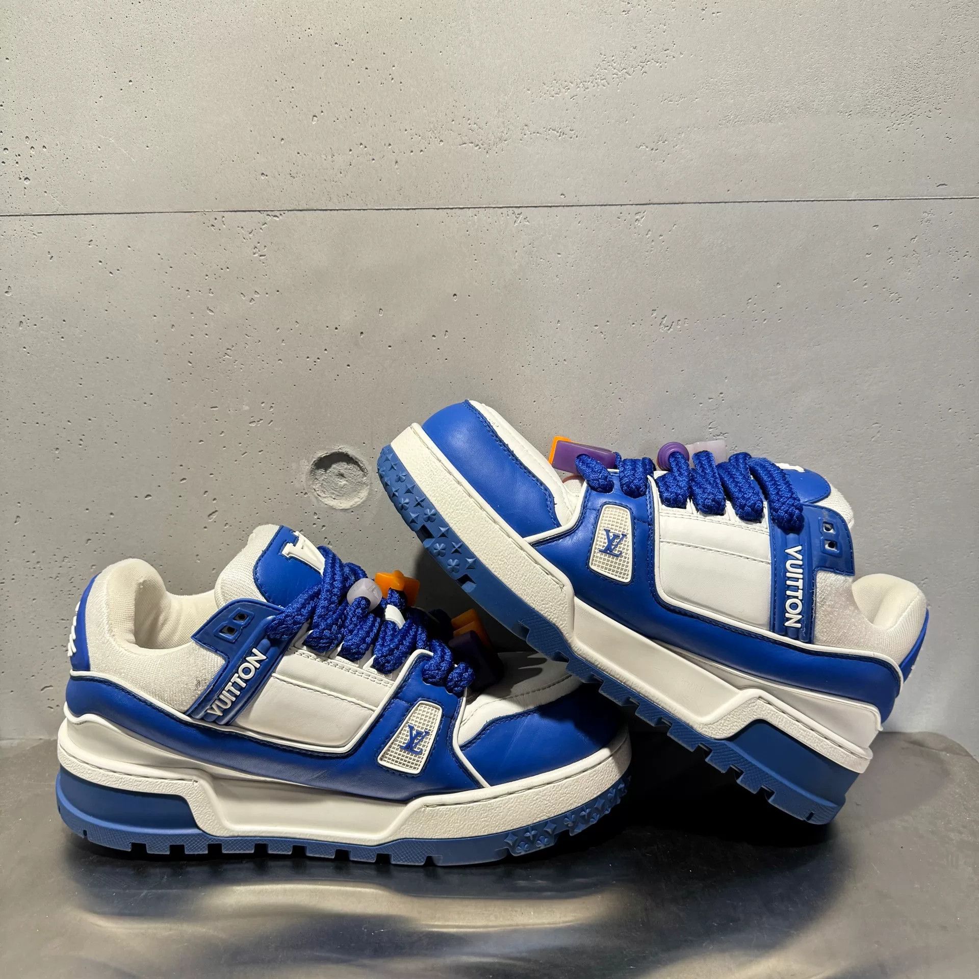 Louis Vuitton Louis Vuitton Training Blue Lowtop Sneakers 41 Men Size US 8.5 / EU 41-42 - 4 Thumbnail