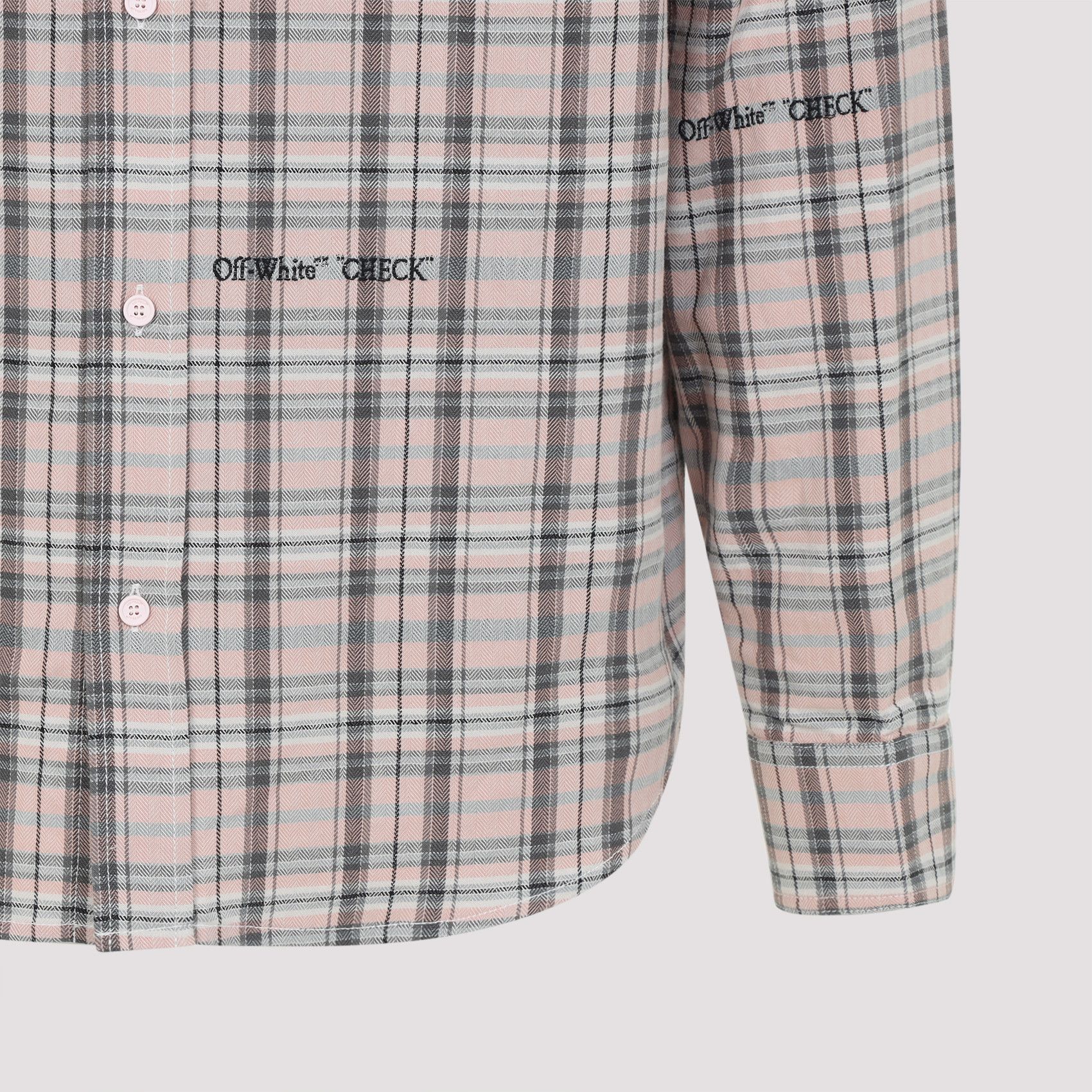 Off-White Off White Flannel Shirt Size US L / EU 52-54 / 3 - 3 Thumbnail