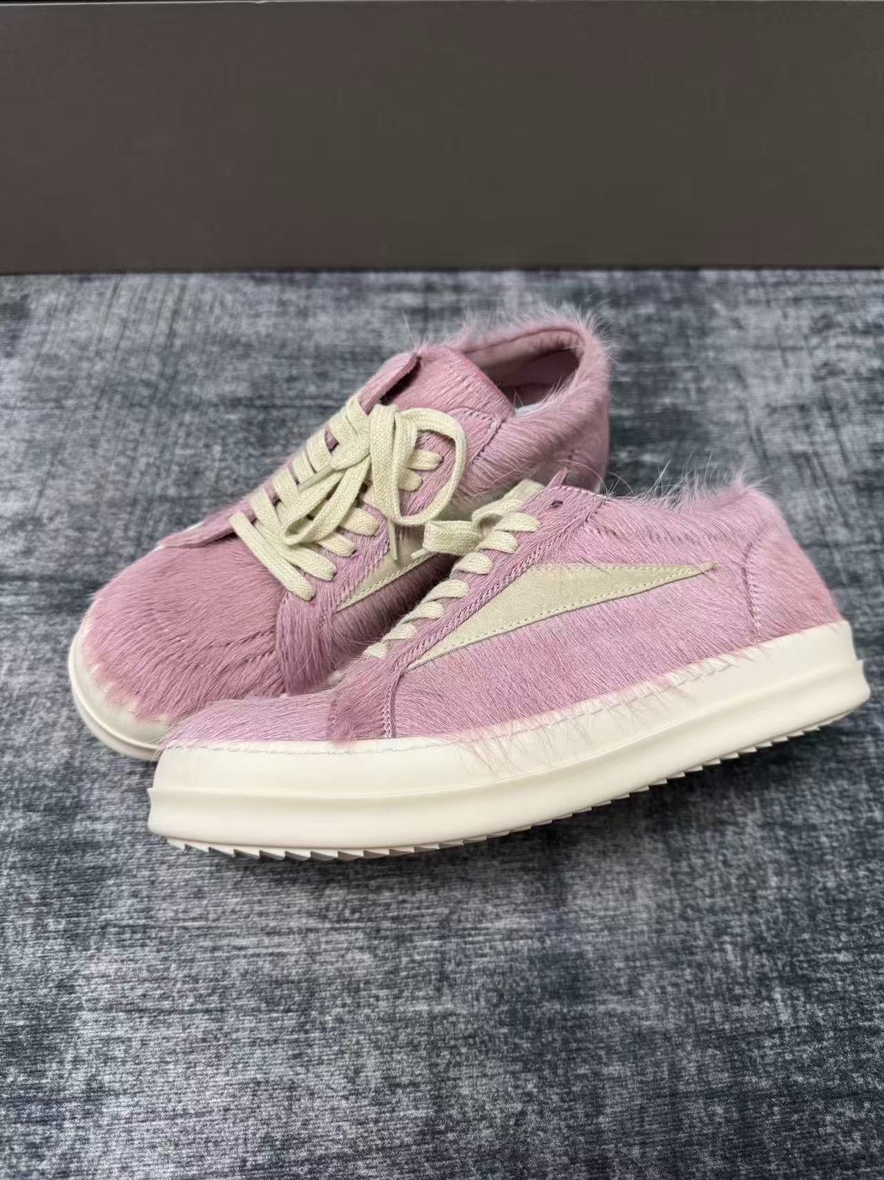 Rick Owens Rick Owens Pink Lowtop Sneakers 38 Women Size US 7.5 / IT 37.5 - 3 Thumbnail