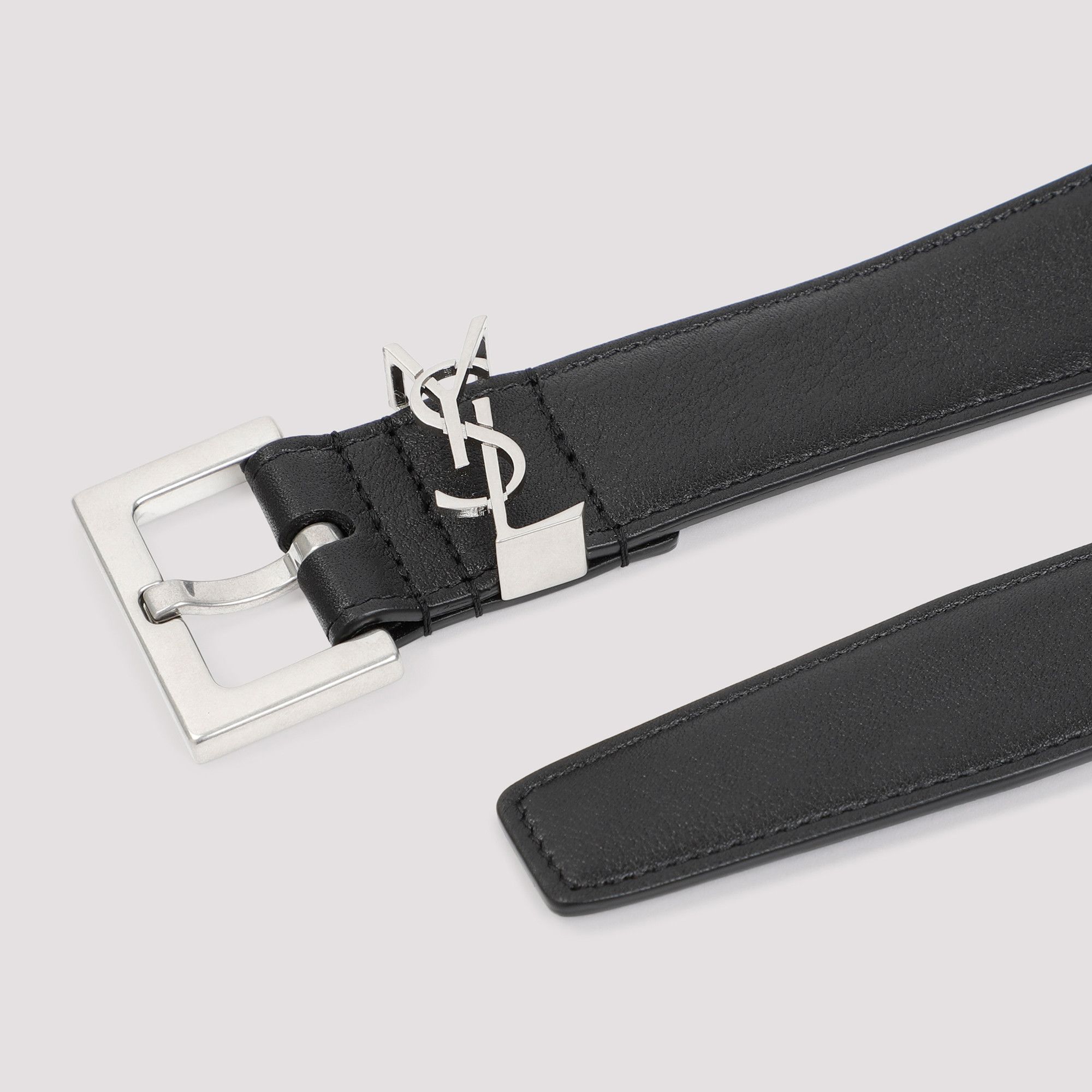 Saint Laurent Paris Saint Laurent Leather YSL Belt Size ONE SIZE - 2 Thumbnail
