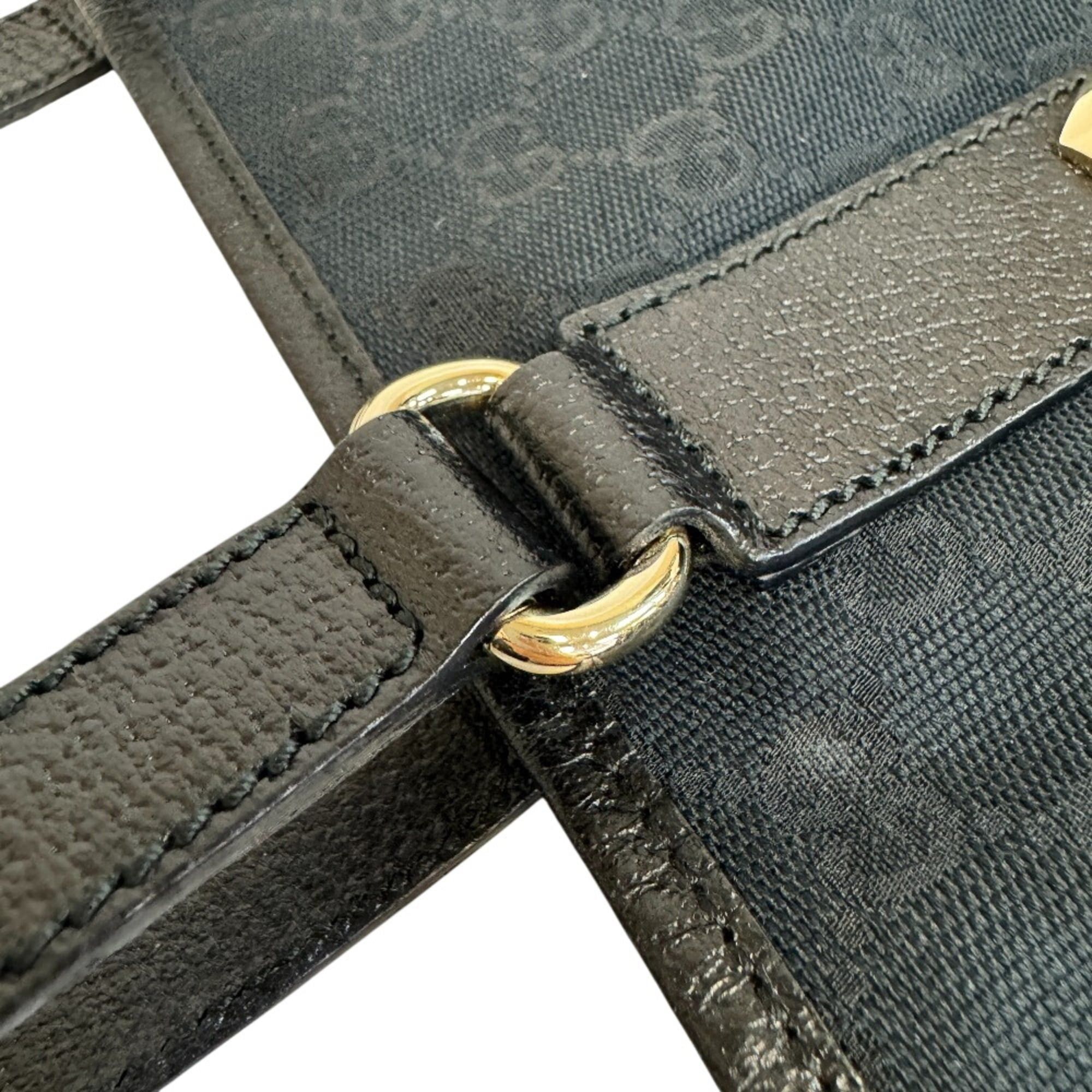 Gucci GUCCI 153361 GG Pattern Hand Tote Bag Shoulder Black Size ONE SIZE - 9 Thumbnail