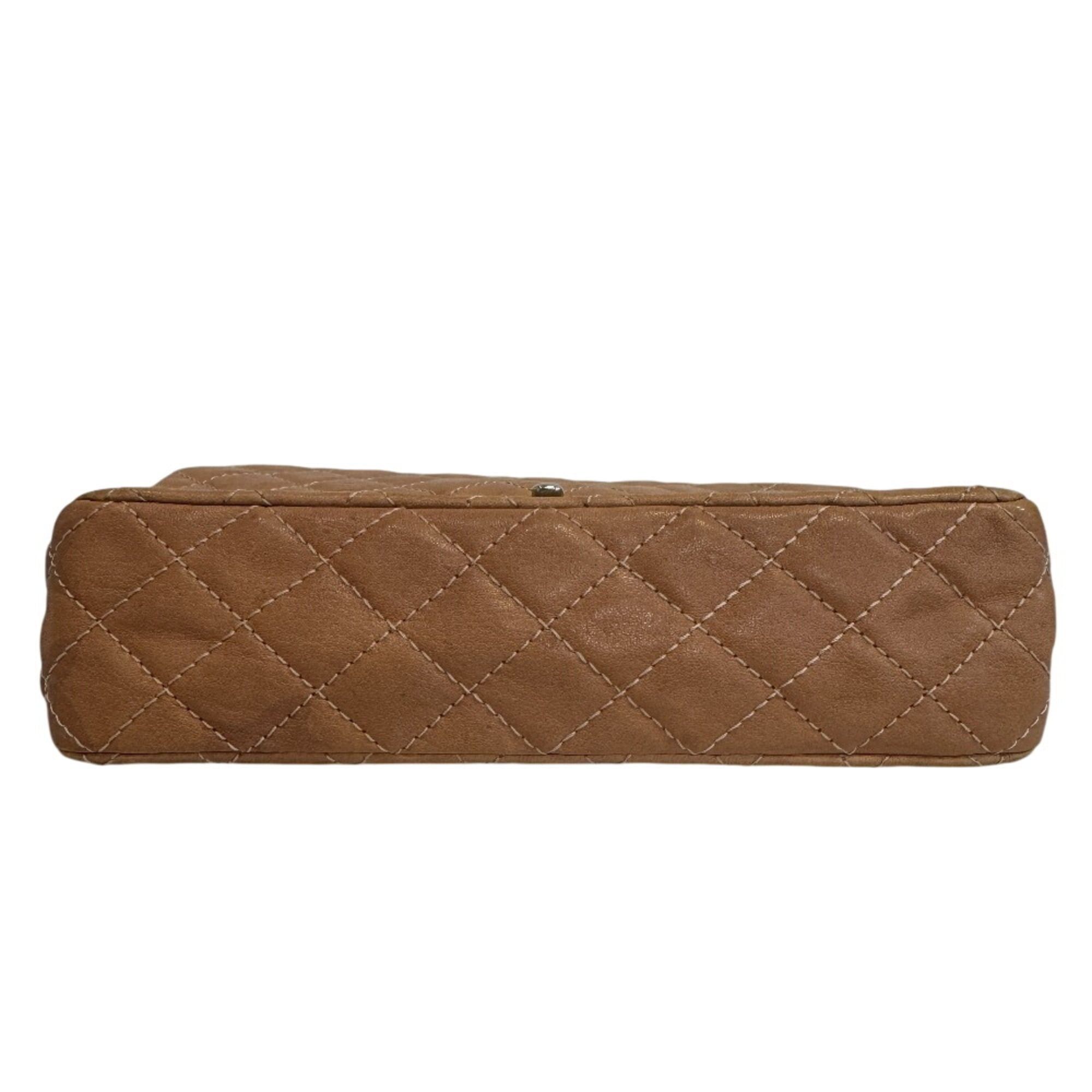 Chanel CHANEL Double Flap 25 Chain Turnlock Matelassé Shoulder Bag Beige Size ONE SIZE - 13 Thumbnail