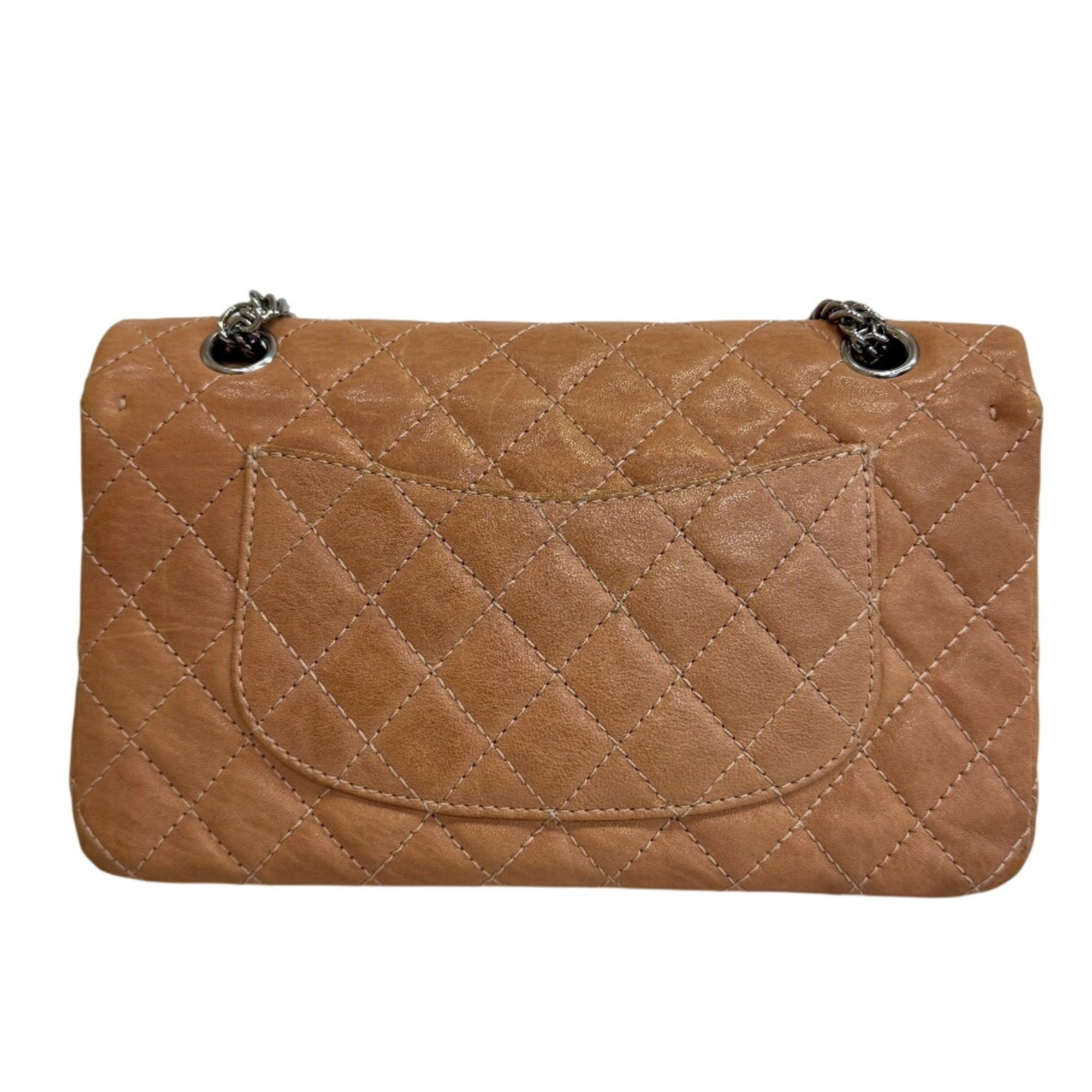 Chanel CHANEL Double Flap 25 Chain Turnlock Matelassé Shoulder Bag Beige Size ONE SIZE - 2 Thumbnail