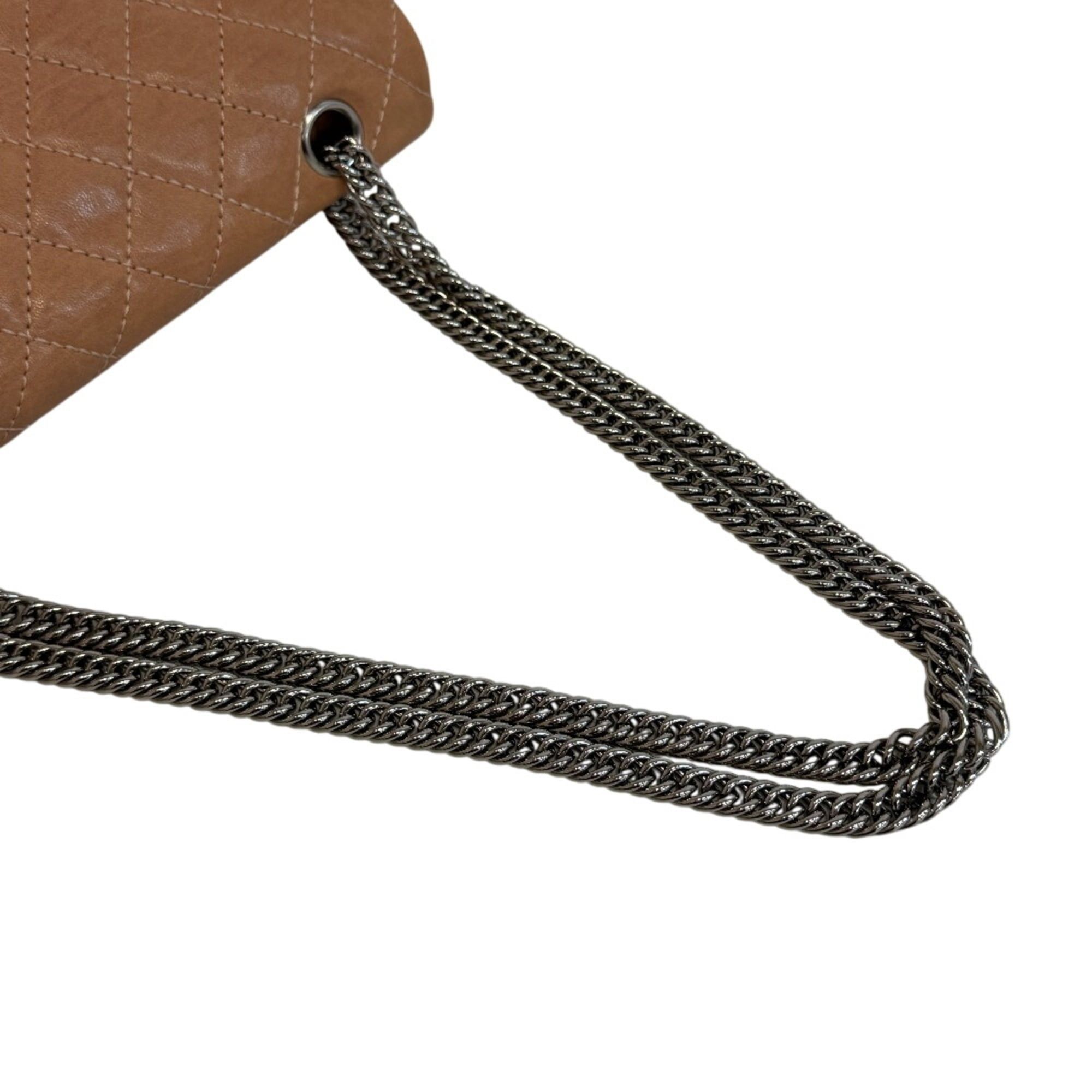 Chanel CHANEL Double Flap 25 Chain Turnlock Matelassé Shoulder Bag Beige Size ONE SIZE - 5 Thumbnail