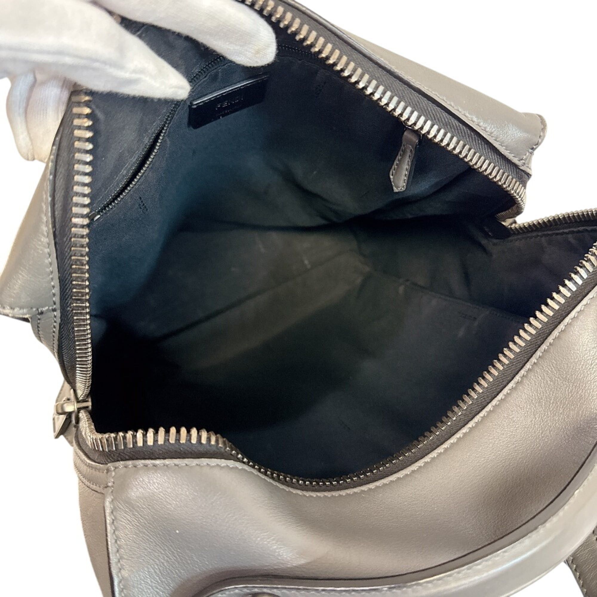 Fendi FENDI 7VZ027 Backpack, Rucksack, Daypack, Bag, Gray Size ONE SIZE - 8 Thumbnail