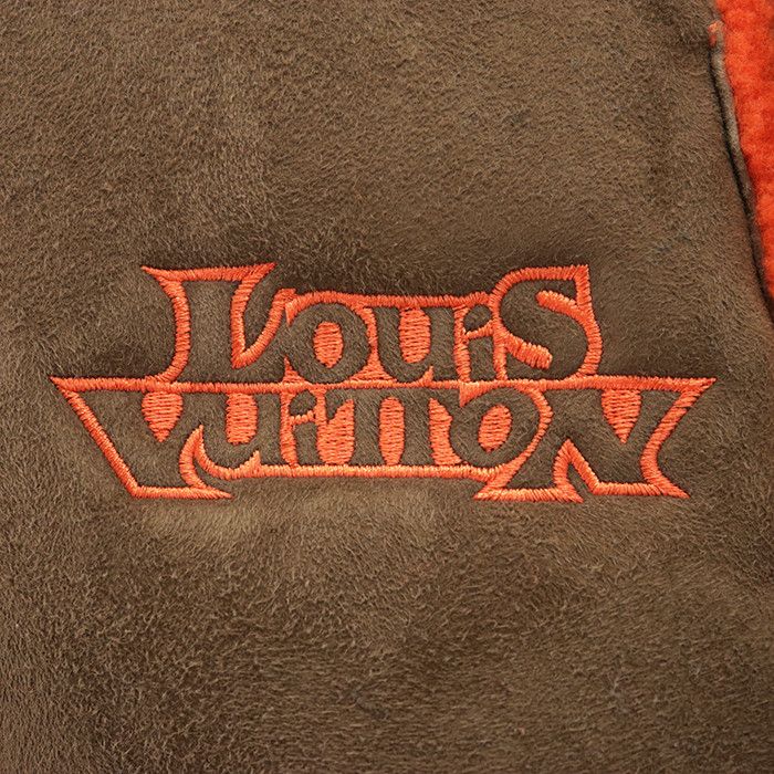 Louis Vuitton Louis Vuitton Louis Vuitton College Lambskin Jacket Leather Outerwear DUTY FREE for USA Size ONE SIZE - 4 Thumbnail