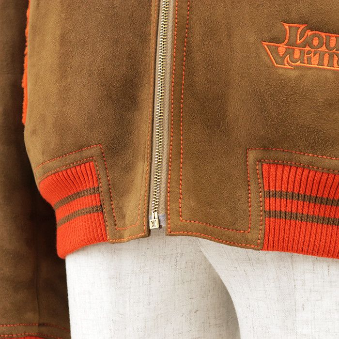 Louis Vuitton Louis Vuitton Louis Vuitton College Lambskin Jacket Leather Outerwear DUTY FREE for USA Size ONE SIZE - 15 Thumbnail