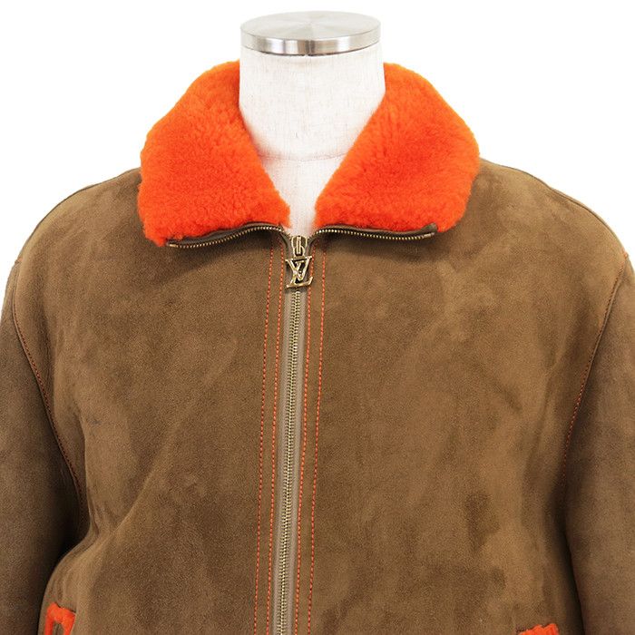 Louis Vuitton Louis Vuitton Louis Vuitton College Lambskin Jacket Leather Outerwear DUTY FREE for USA Size ONE SIZE - 2 Thumbnail