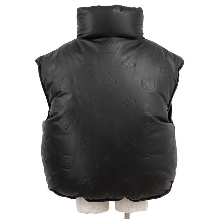Louis Vuitton Louis Vuitton Louis Vuitton Monogram Cow Leather Down Vest Leather Outerwear DUTY FREE for USA Size ONE SIZE - 6 Thumbnail