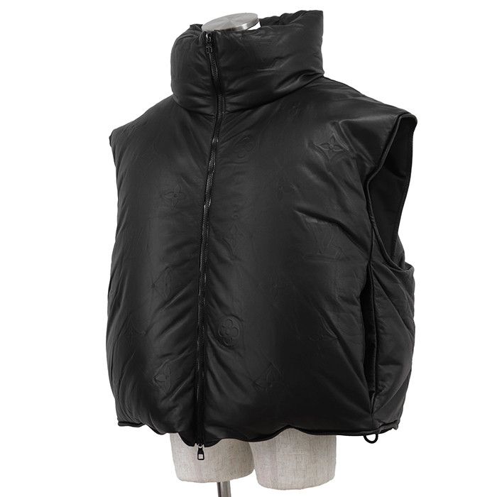Louis Vuitton Louis Vuitton Louis Vuitton Monogram Cow Leather Down Vest Leather Outerwear DUTY FREE for USA Size ONE SIZE - 12 Thumbnail