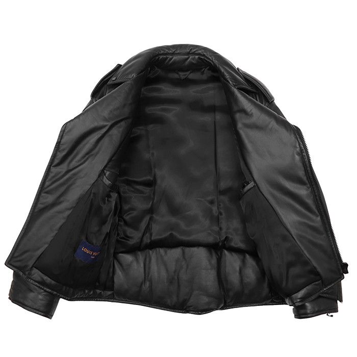 Louis Vuitton Louis Vuitton Louis Vuitton Leather Jacket Leather Outerwear DUTY FREE for USA Size ONE SIZE - 9 Thumbnail