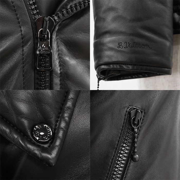 Louis Vuitton Louis Vuitton Louis Vuitton Leather Jacket Leather Outerwear DUTY FREE for USA Size ONE SIZE - 3 Thumbnail