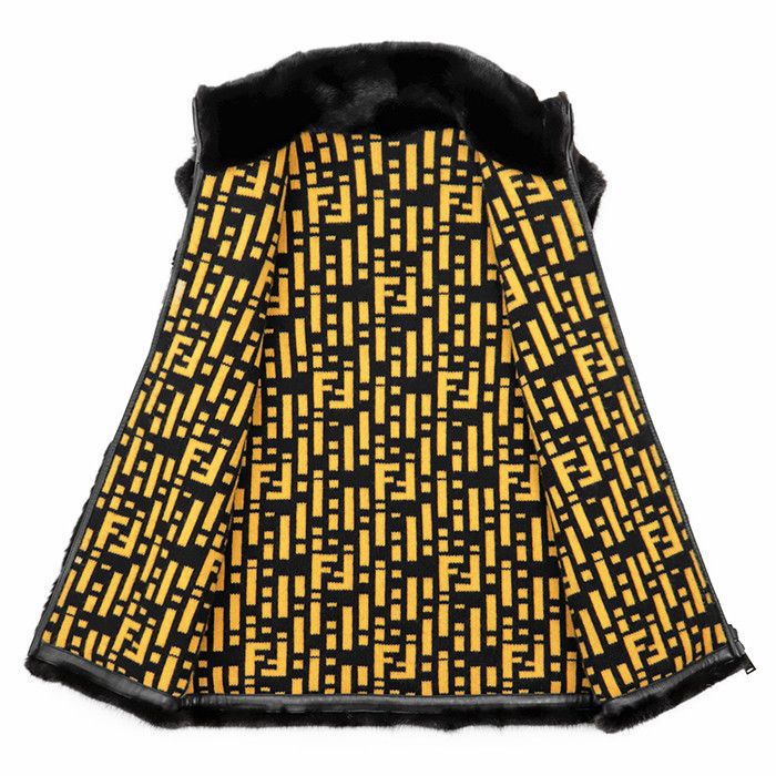 Fendi Fendi Fendi Mink Lambskin Cashmere Vest Fur Outerwear DUTY FREE for USA Size ONE SIZE - 7 Thumbnail