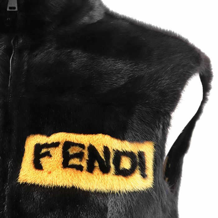 Fendi Fendi Fendi Mink Lambskin Cashmere Vest Fur Outerwear DUTY FREE for USA Size ONE SIZE - 12 Thumbnail