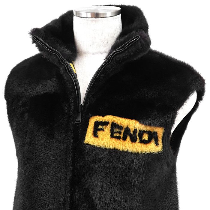 Fendi Fendi Fendi Mink Lambskin Cashmere Vest Fur Outerwear DUTY FREE for USA Size ONE SIZE - 2 Thumbnail