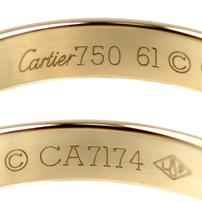 Cartier Cartier Cartier 1895 Wedding Au750 Ring Size 20.5 Precious Metal Ring DUTY FREE for USA Size ONE SIZE - 5 Thumbnail