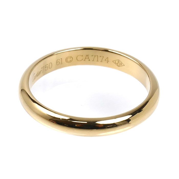Cartier Cartier Cartier 1895 Wedding Au750 Ring Size 20.5 Precious Metal Ring DUTY FREE for USA Size ONE SIZE - 3 Thumbnail