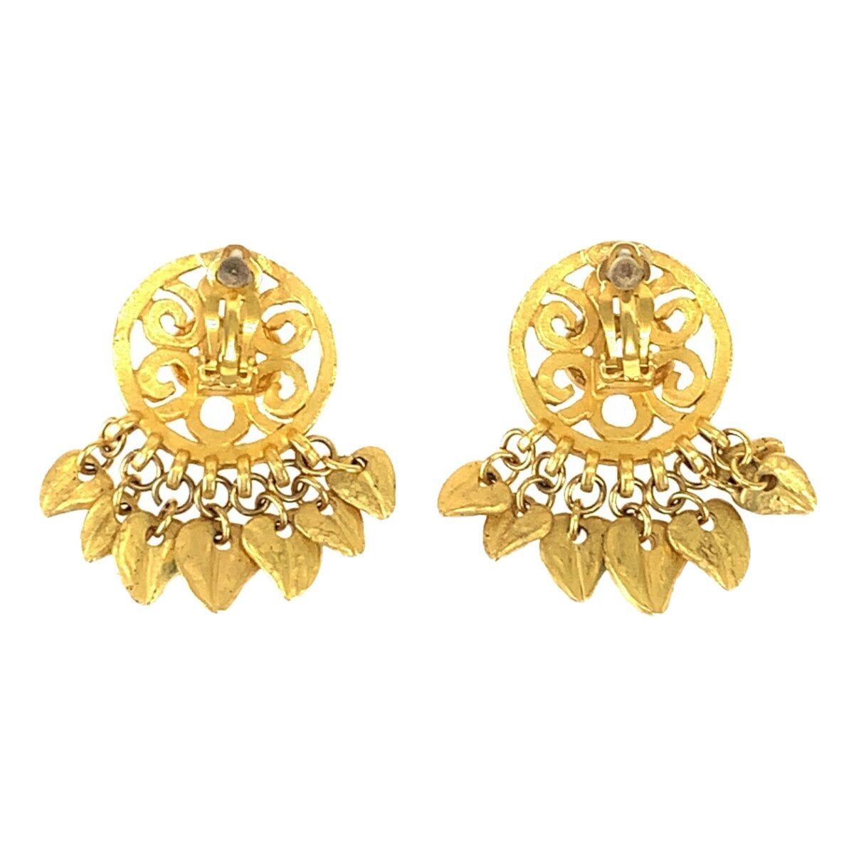 Chanel Chanel Chanel Coco Mark Swing Earrings Metal Earrings DUTY FREE for USA Size ONE SIZE - 2 Thumbnail