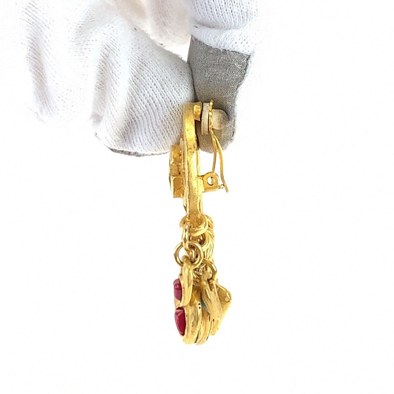 Chanel Chanel Chanel Coco Mark Swing Earrings Metal Earrings DUTY FREE for USA Size ONE SIZE - 9 Thumbnail