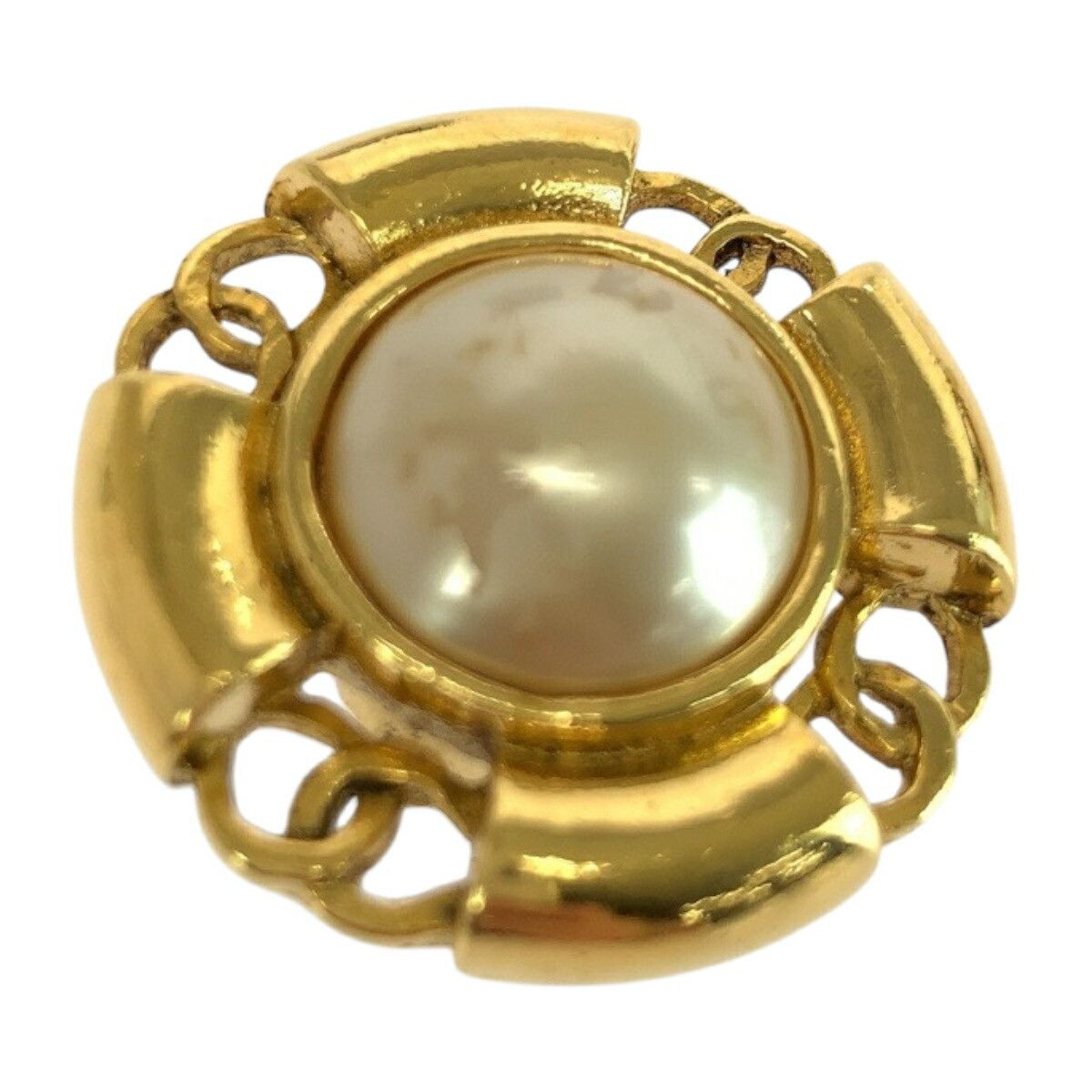 Chanel Chanel Chanel Coco Mark Pearl Clip On Earrings Metal Earrings DUTY FREE for USA Size ONE SIZE - 8 Thumbnail