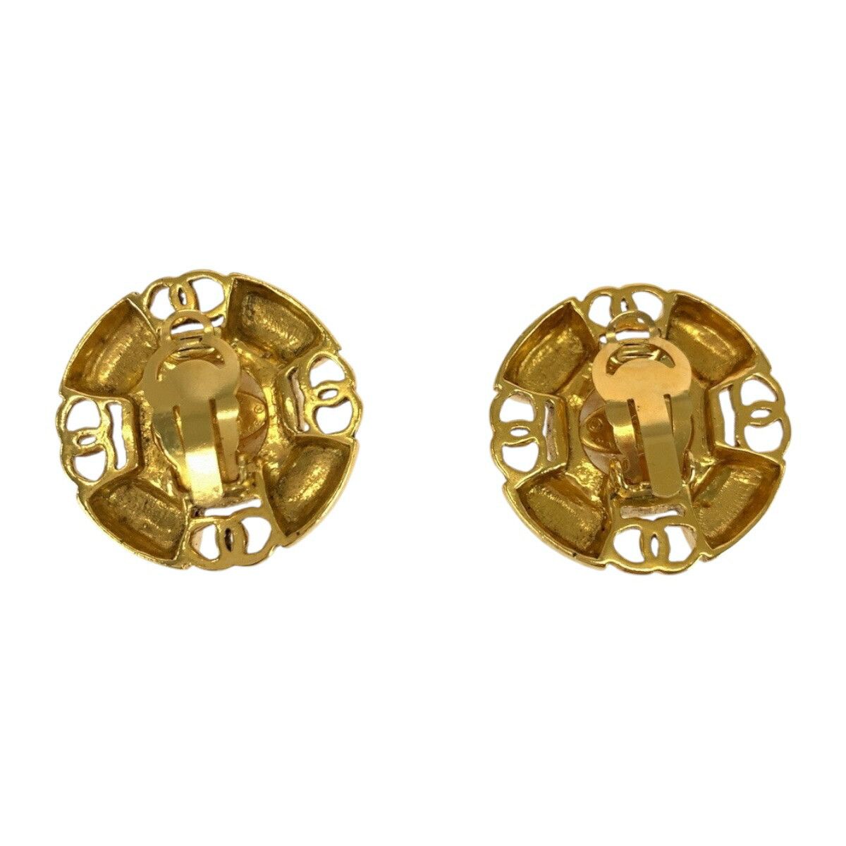 Chanel Chanel Chanel Coco Mark Pearl Clip On Earrings Metal Earrings DUTY FREE for USA Size ONE SIZE - 2 Thumbnail