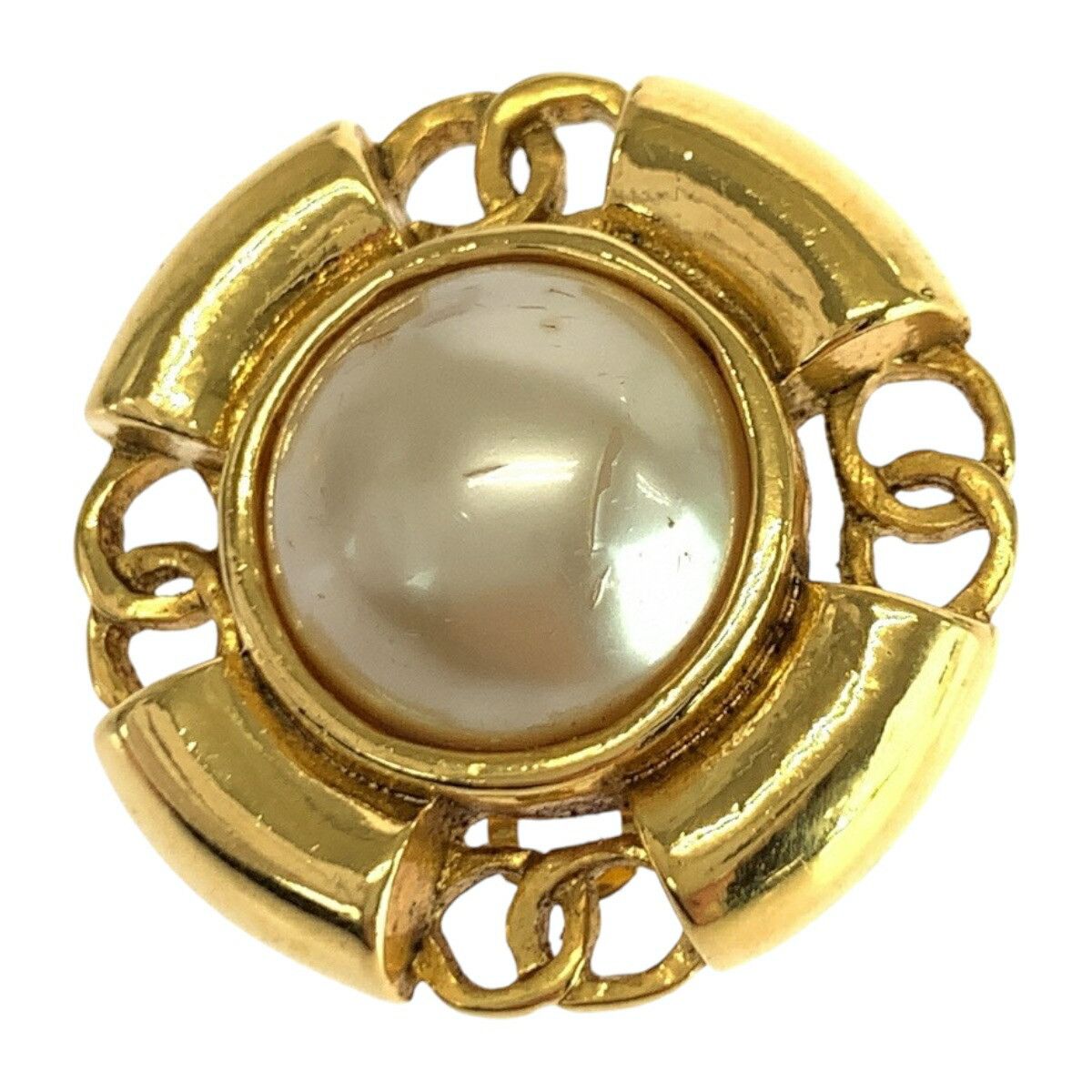 Chanel Chanel Chanel Coco Mark Pearl Clip On Earrings Metal Earrings DUTY FREE for USA Size ONE SIZE - 3 Thumbnail
