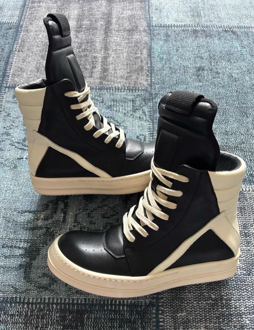 Rick Owens Rick Owens Leather Pink Hitop Sneakers 38 Women Size US 7.5 / IT 37.5 - 3 Thumbnail