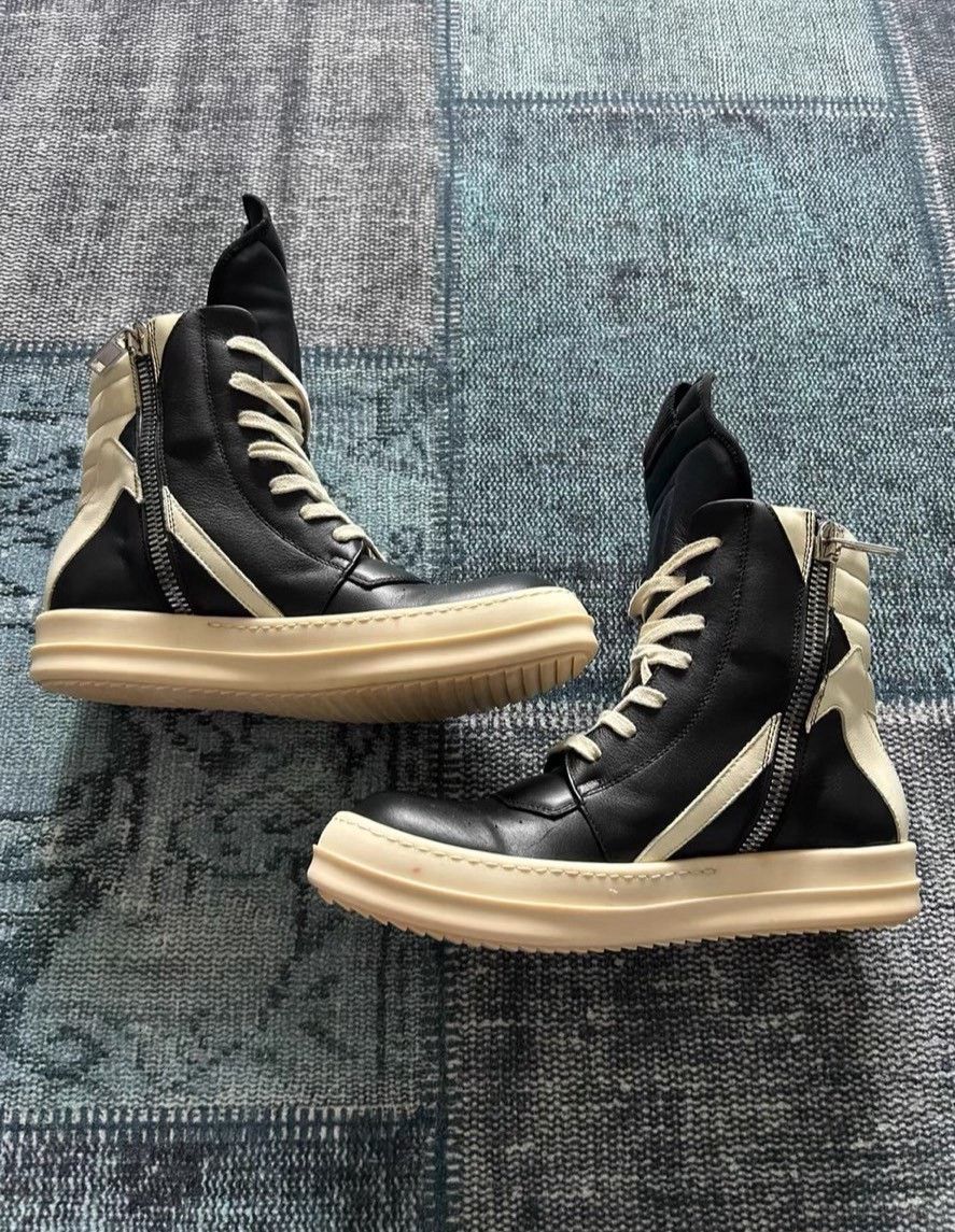 Rick Owens Rick Owens Leather Pink Hitop Sneakers 38 Women Size US 7.5 / IT 37.5 - 2 Thumbnail