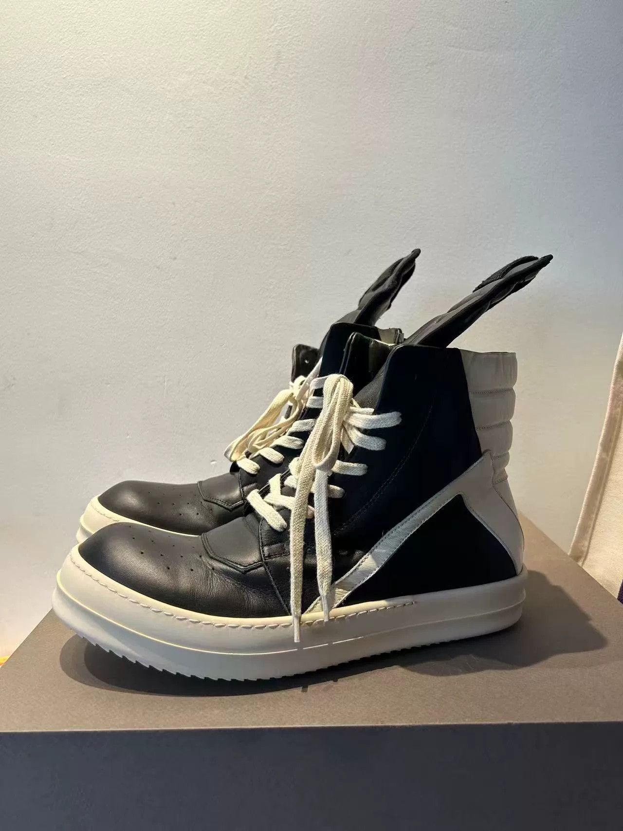 Rick Owens Rick Owens Leather Pink Hitop Sneakers 42 Men Size US 9 / EU 42 - 3 Thumbnail