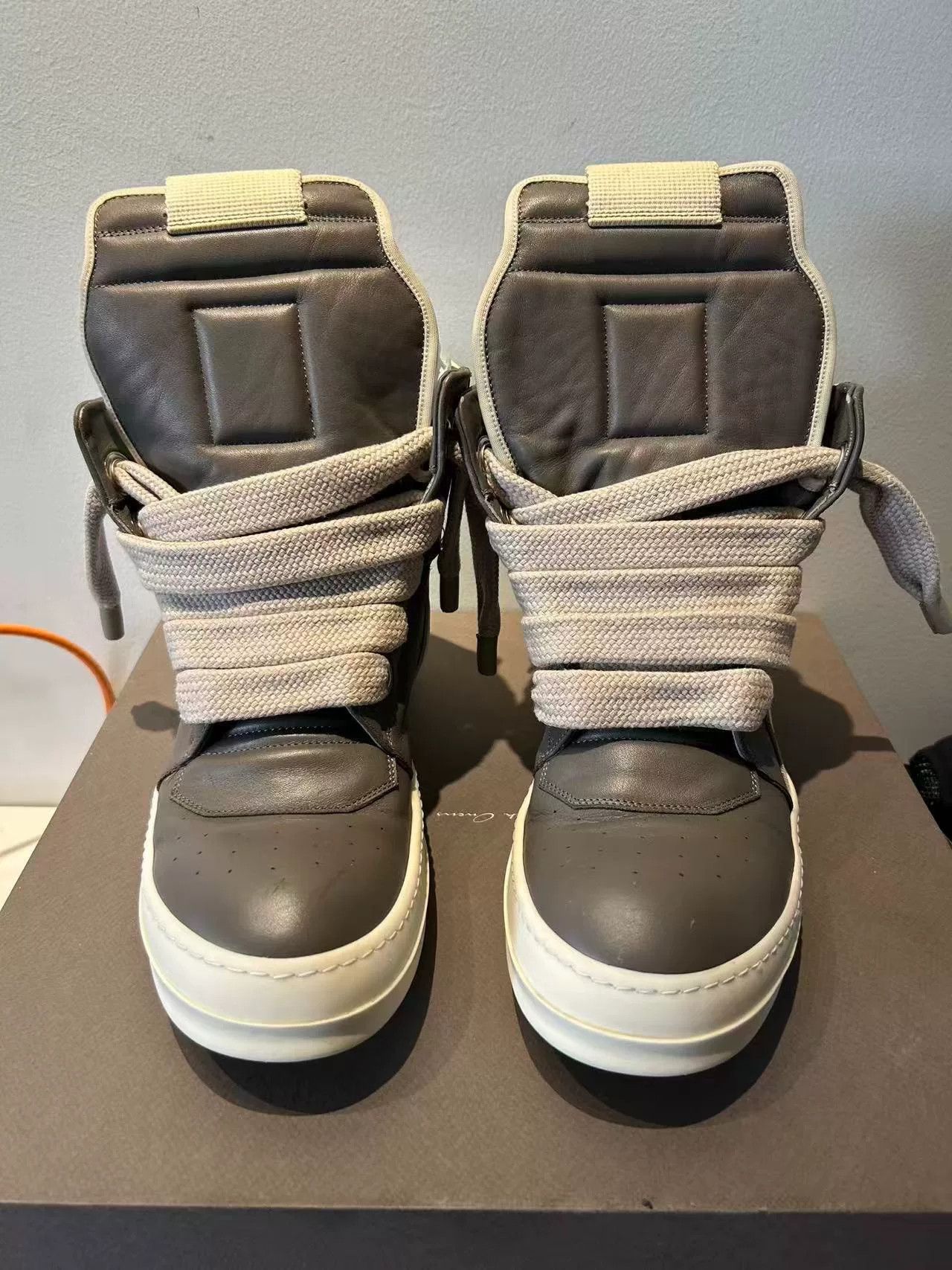 Rick Owens Rick Owens Gray Hitop Sneakers 42 Men Size US 9 / EU 42 - 3 Thumbnail