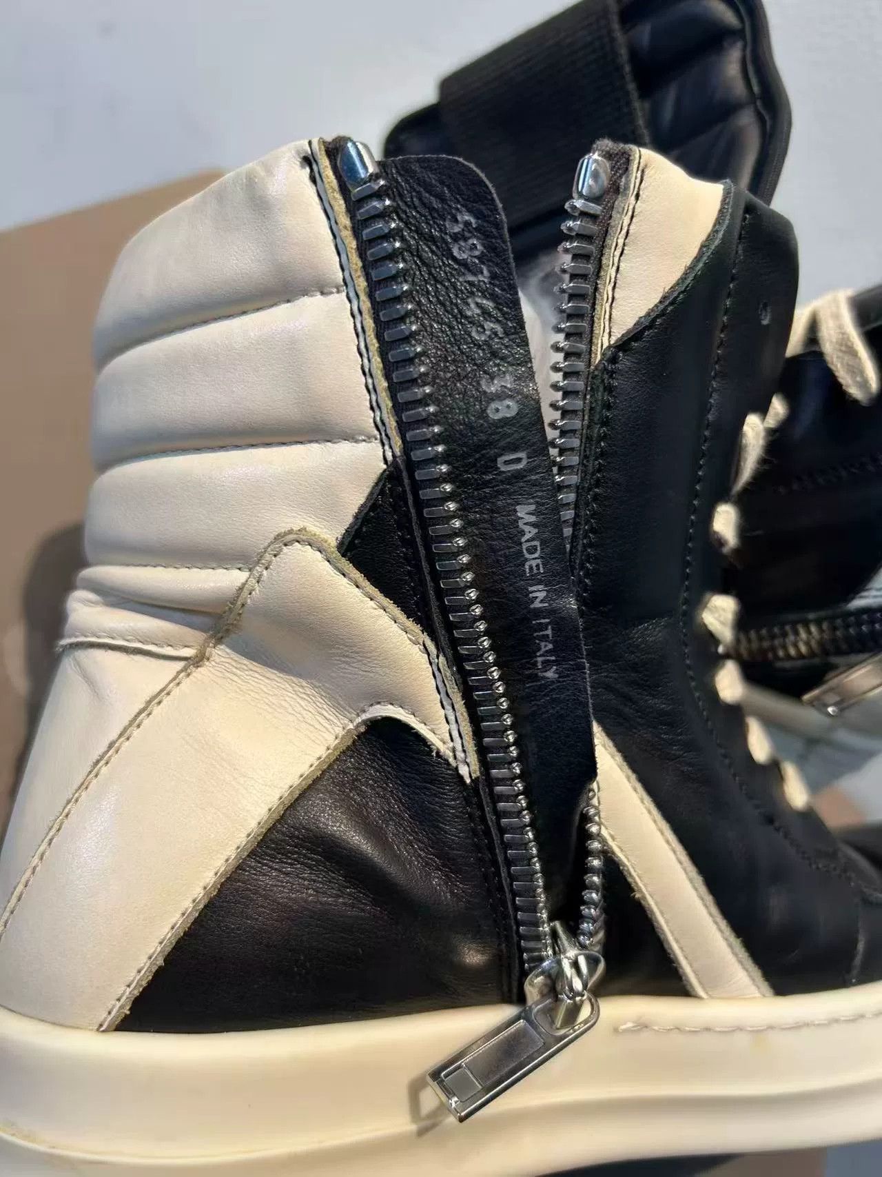 Rick Owens Rick Owens Leather Pink Hitop Sneakers 38 Women Size US 7.5 / IT 37.5 - 6 Thumbnail