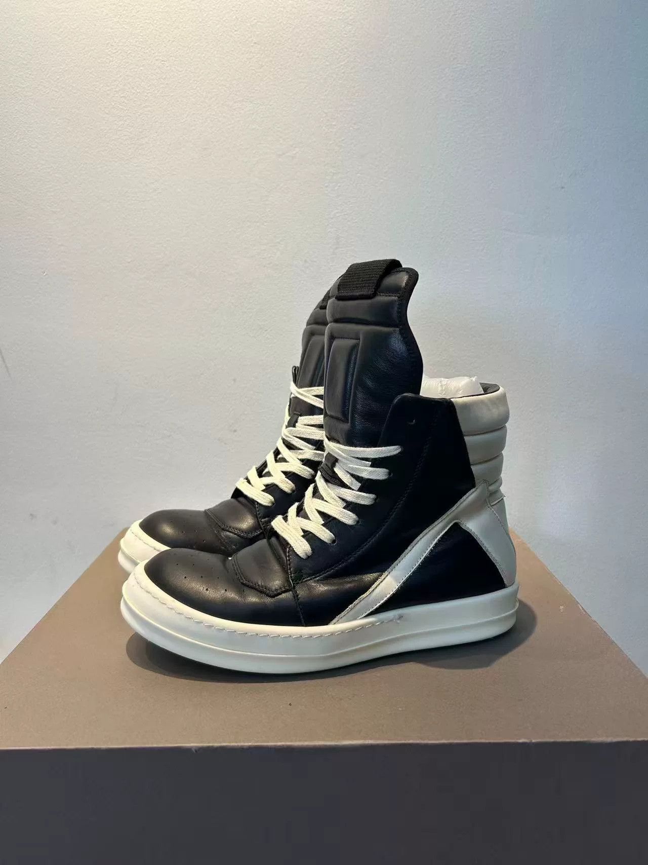 Rick Owens Rick Owens Leather Pink Hitop Sneakers 38 Women Size US 7.5 / IT 37.5 - 2 Thumbnail