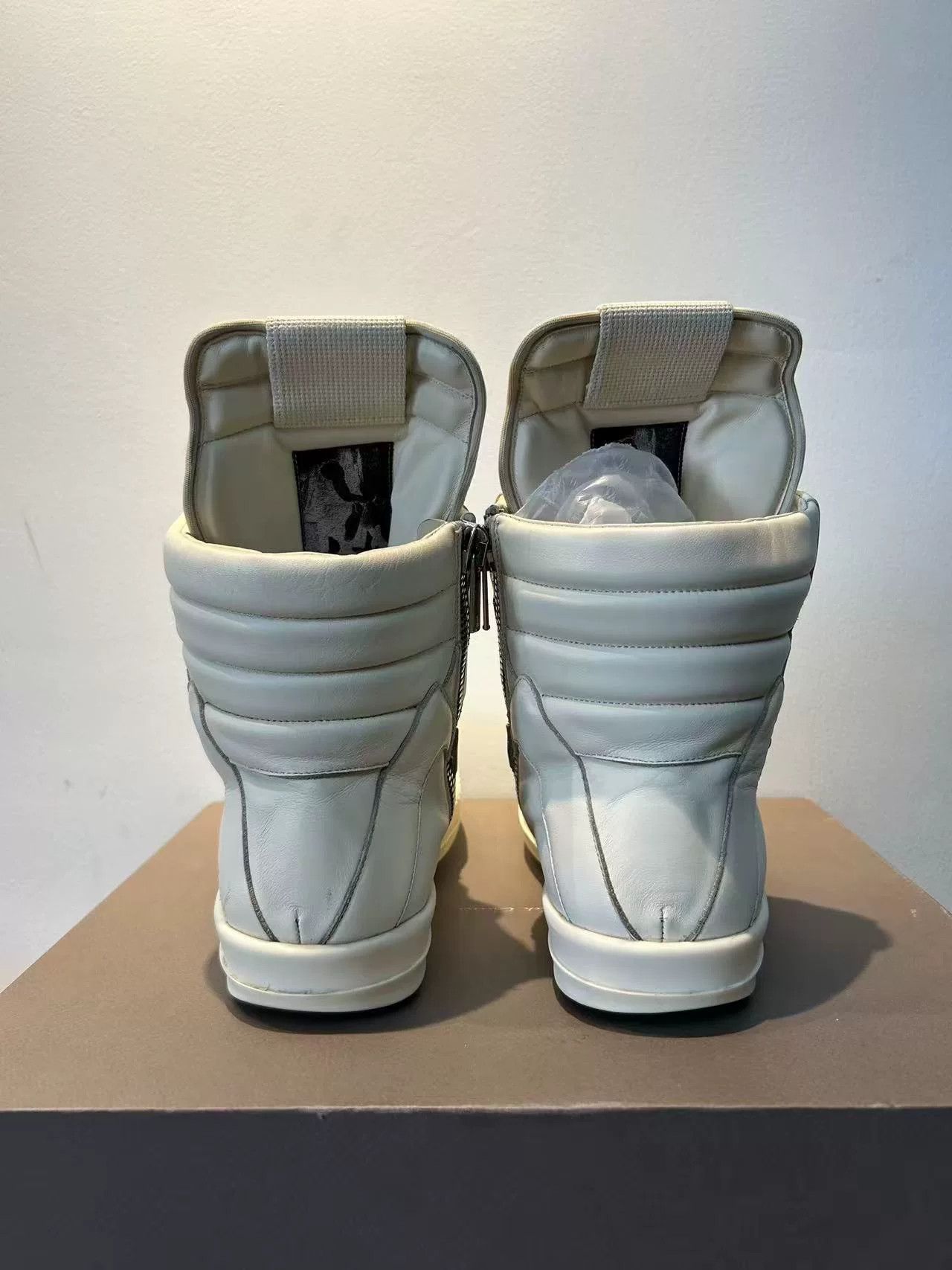 Rick Owens Rick Owens White Hitop Sneakers 42 Men Size US 9 / EU 42 - 4 Thumbnail
