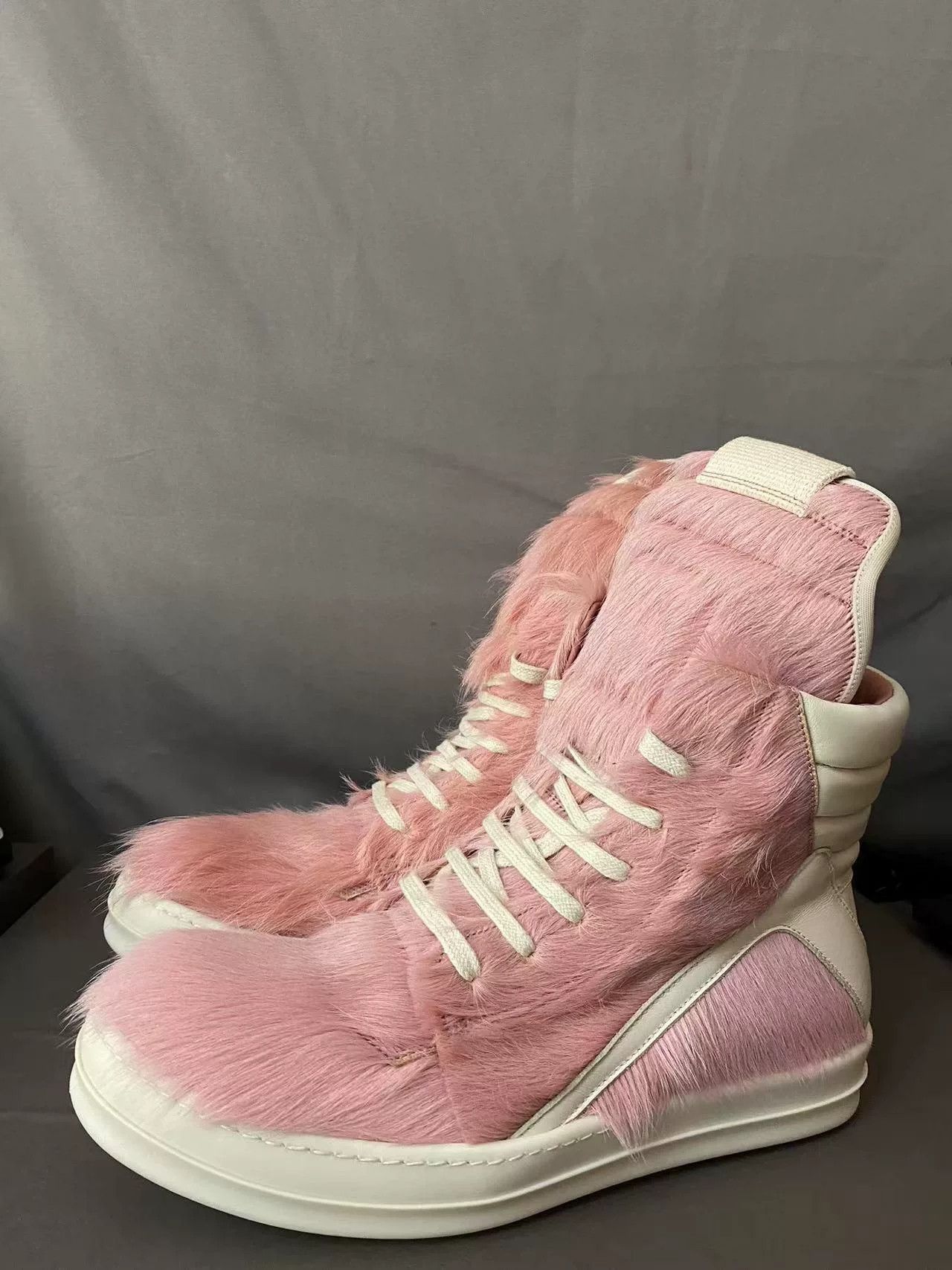 Rick Owens Rick Owens Pink Hitop Sneakers 42 Men Size US 9 / EU 42 - 2 Thumbnail