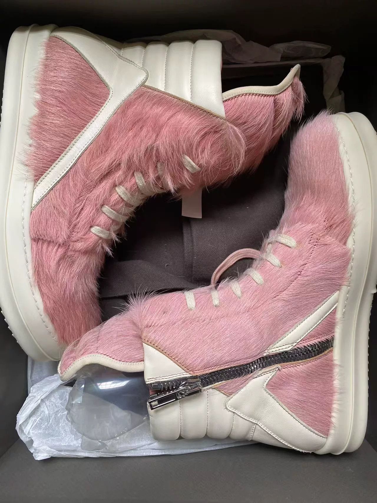 Rick Owens Rick Owens Pink Hitop Sneakers 42 Men Size US 9 / EU 42 - 5 Thumbnail