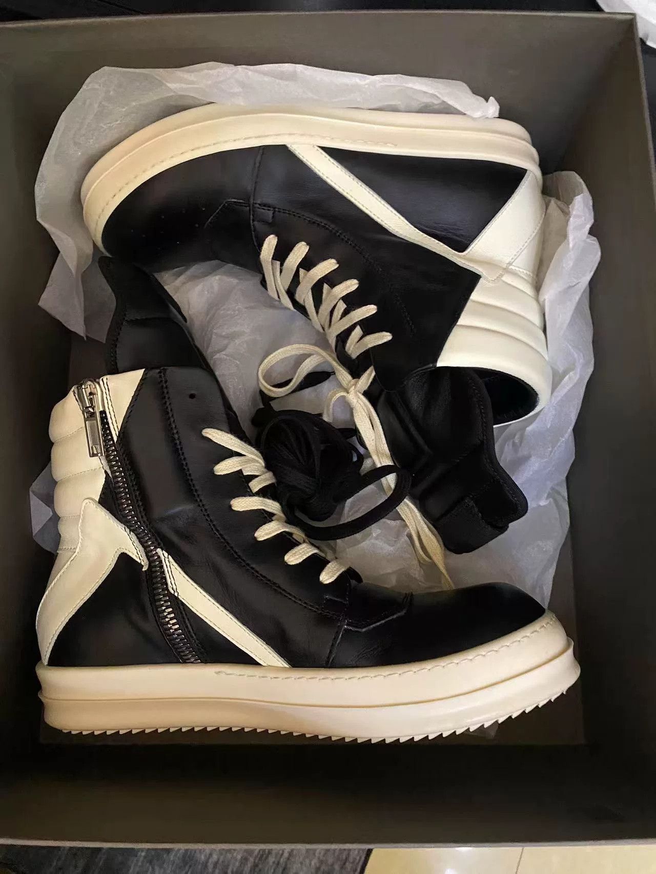 Rick Owens Rick Owens Leather Pink Hitop Sneakers 41 Men Size US 8.5 / EU 41-42 - 6 Thumbnail