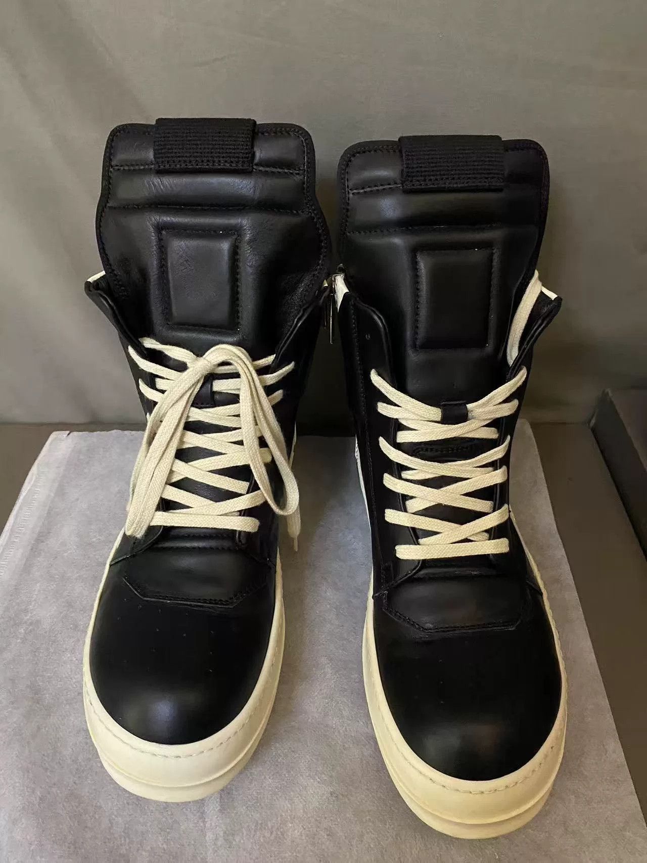 Rick Owens Rick Owens Leather Pink Hitop Sneakers 41 Men Size US 8.5 / EU 41-42 - 2 Thumbnail
