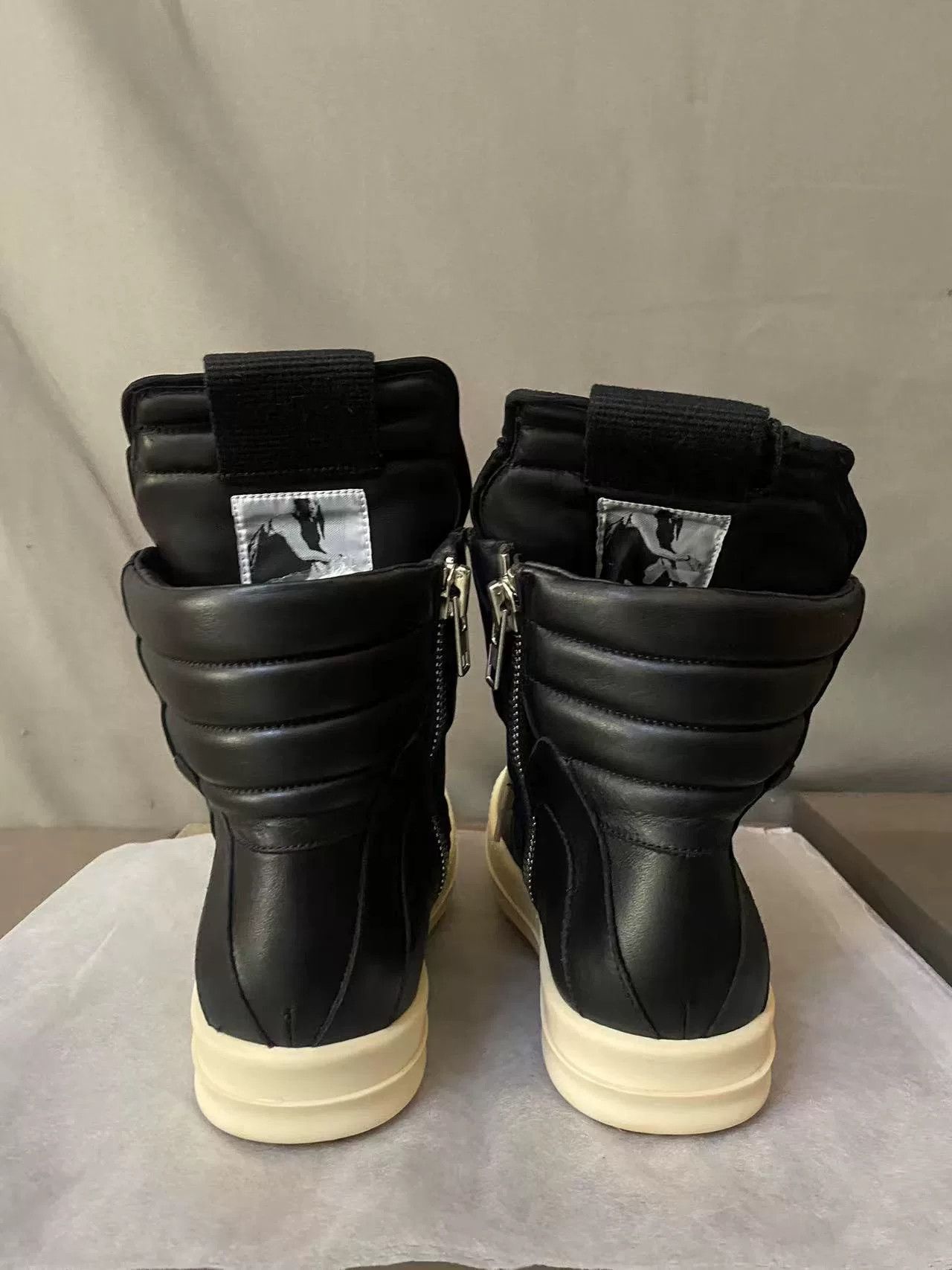 Rick Owens Rick Owens Leather Pink Hitop Sneakers 37 Women Size US 6.5 / IT 36.5 - 3 Thumbnail