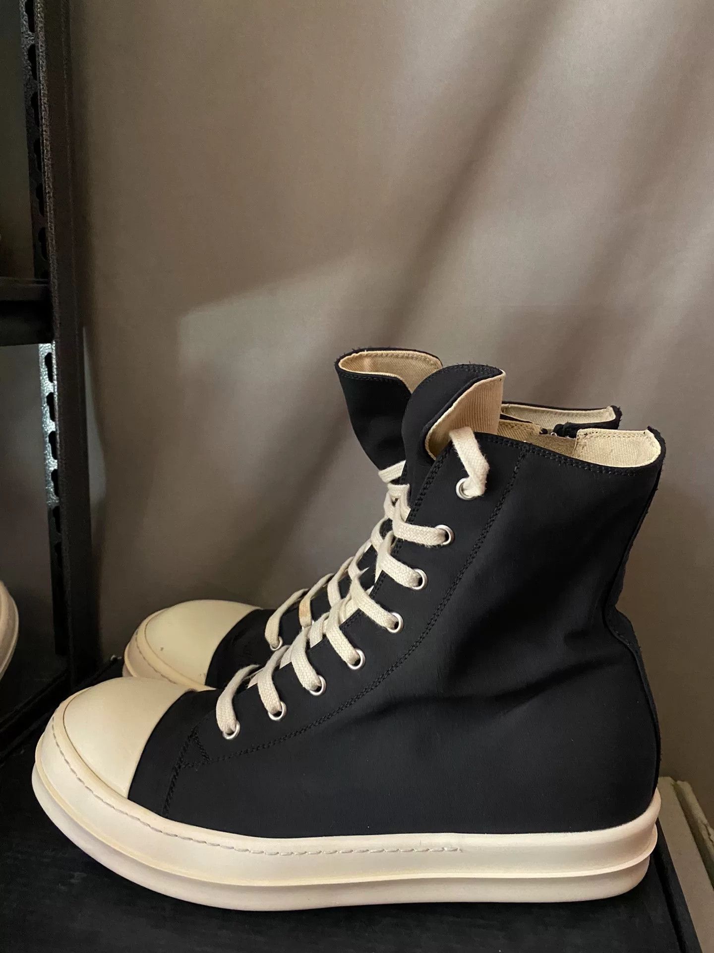 Rick Owens Rick Owens Retro Hitop Sneakers 43.5 Men Size US 10.5 / EU 43-44 - 4 Thumbnail