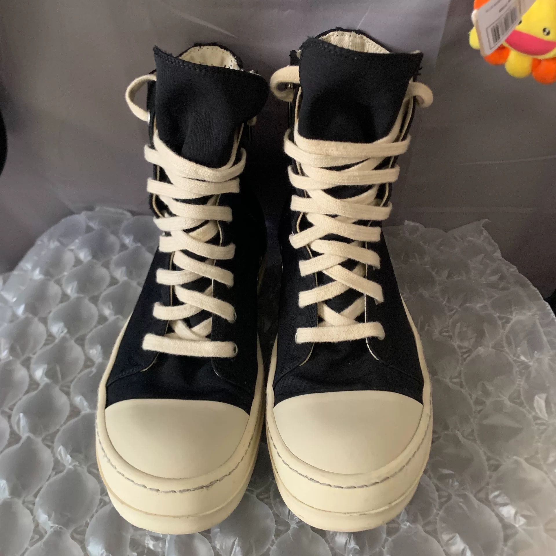 Rick Owens Rick Owens Retro Yellow Hitop Sneakers 37 Women Size US 6.5 / IT 36.5 - 3 Thumbnail