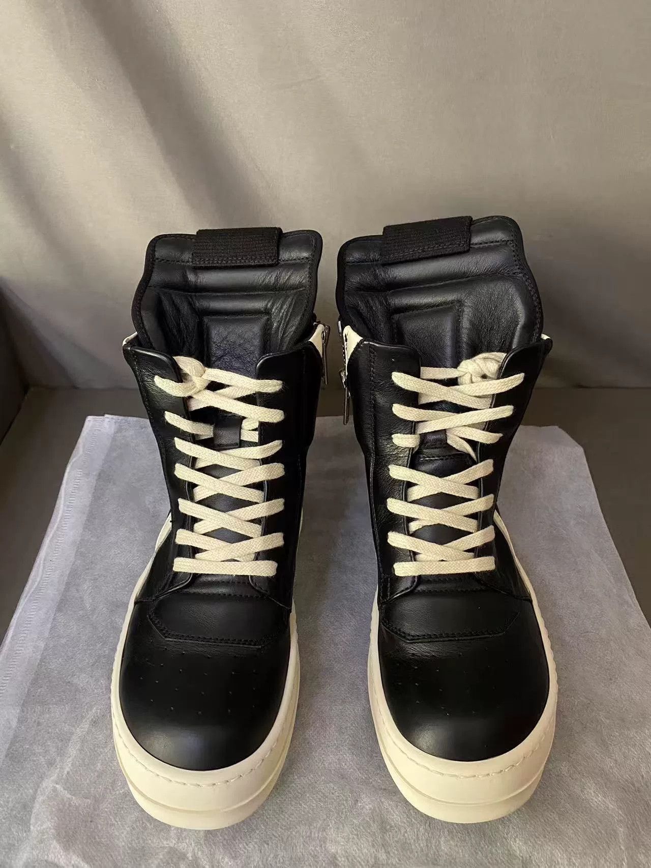 Rick Owens Rick Owens Leather Pink Hitop Sneakers 36 Women Size US 6 / IT 36 - 2 Thumbnail