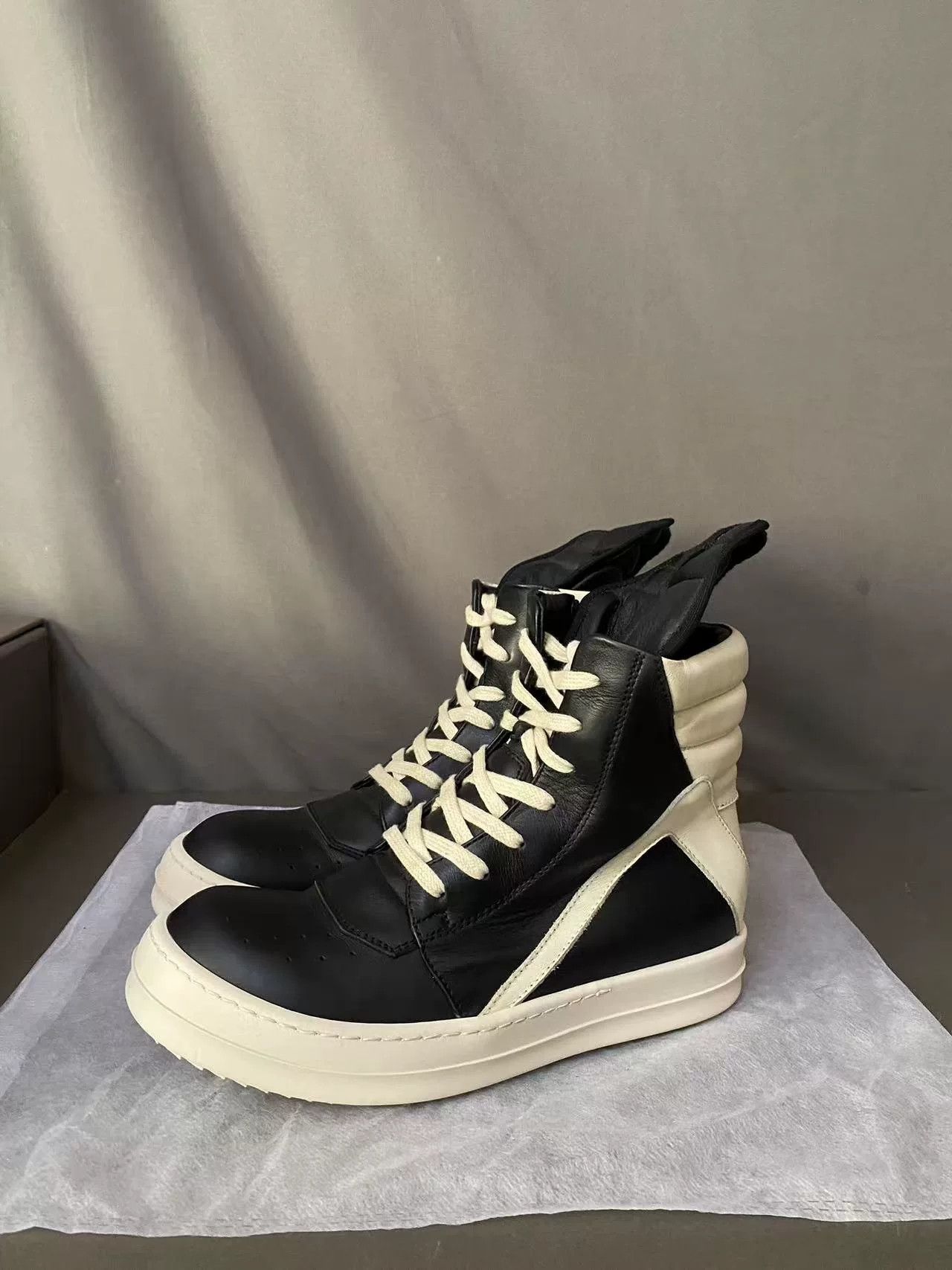 Rick Owens Rick Owens Leather Pink Hitop Sneakers 36 Women Size US 6 / IT 36 - 3 Thumbnail