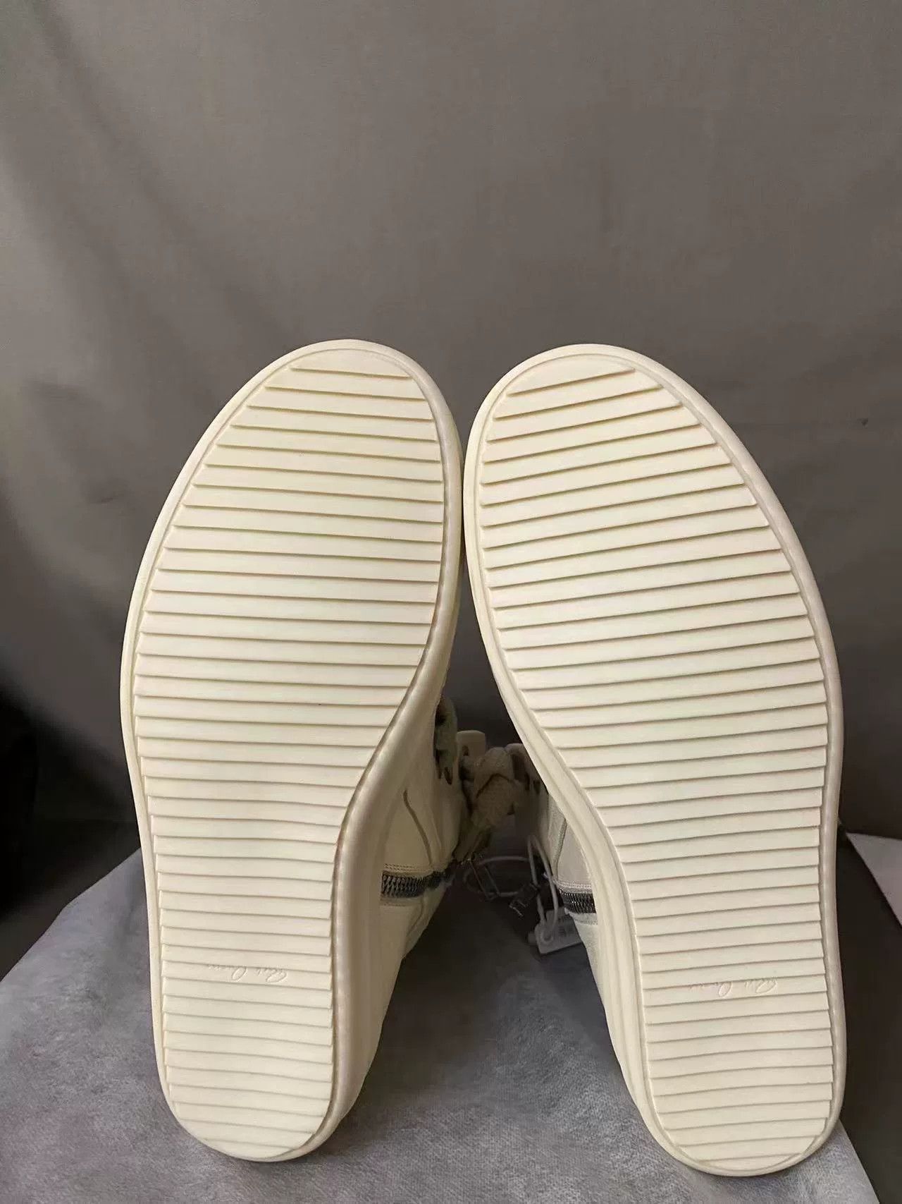Rick Owens Rick Owens White Hitop Sneakers 45 Men Size US 12 / EU 45 - 6 Thumbnail